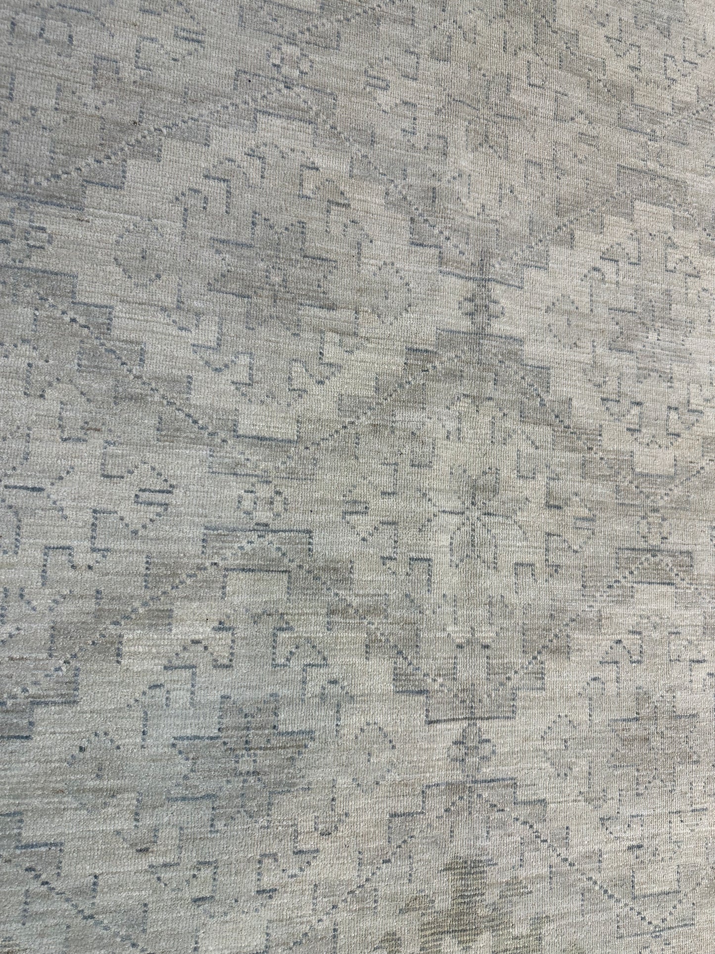 Hand-Knotted Wool Rug Turkish Oushak 4'1" x 10'1"