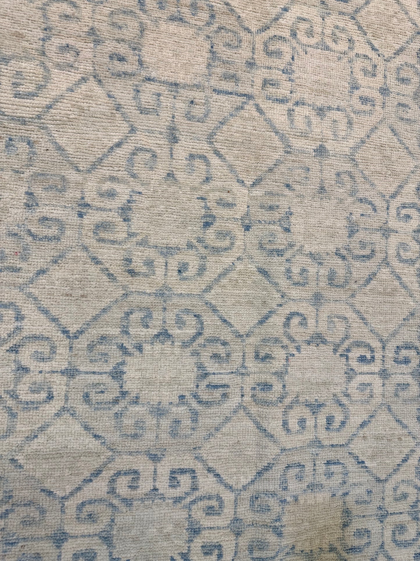 Hand-Knotted Wool Rug Turkish Oushak 6'1" x 9'2"