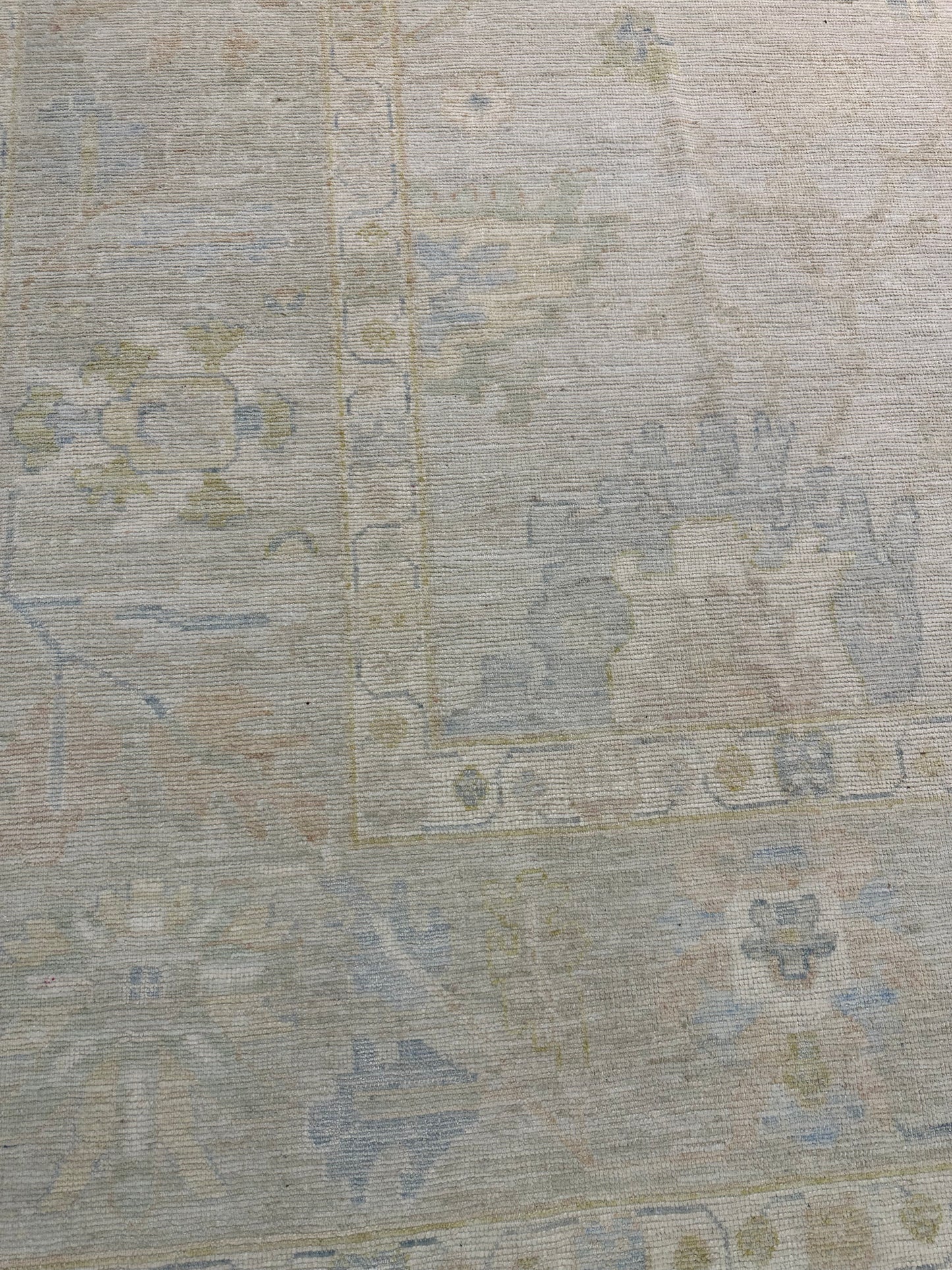 Hand-Knotted Wool Rug Turkish Oushak 11'11" x 17'9"