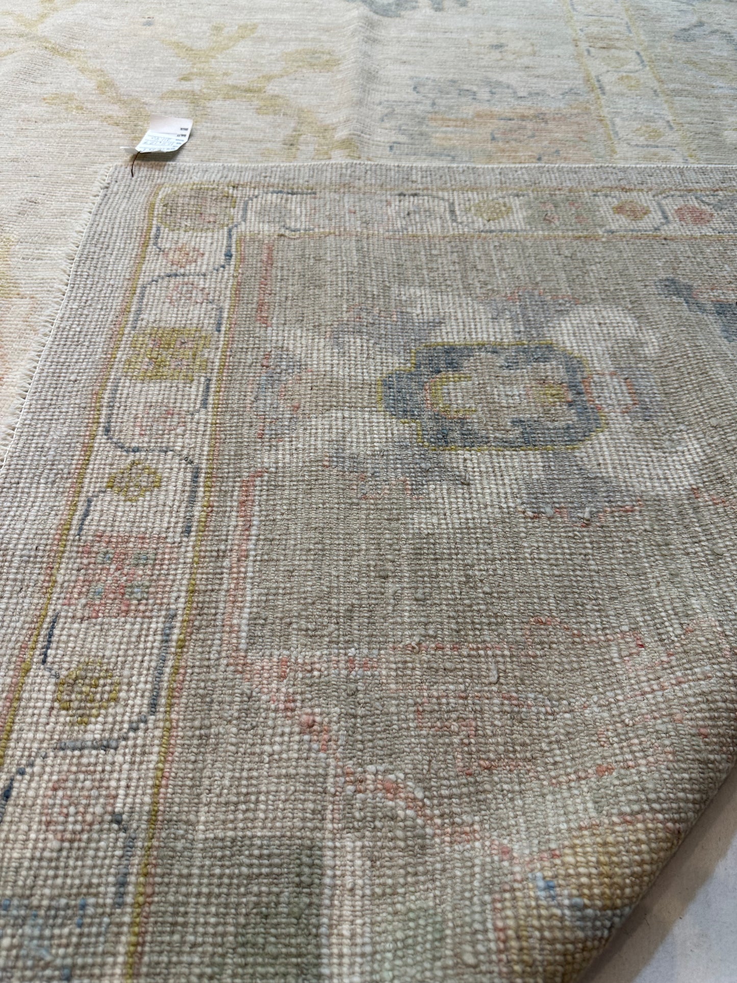 Hand-Knotted Wool Rug Turkish Oushak 11'11" x 17'9"