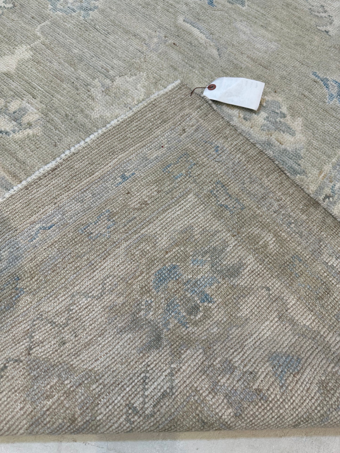 Hand-Knotted Wool Rug Turkish Oushak 7'8" x 10'5"