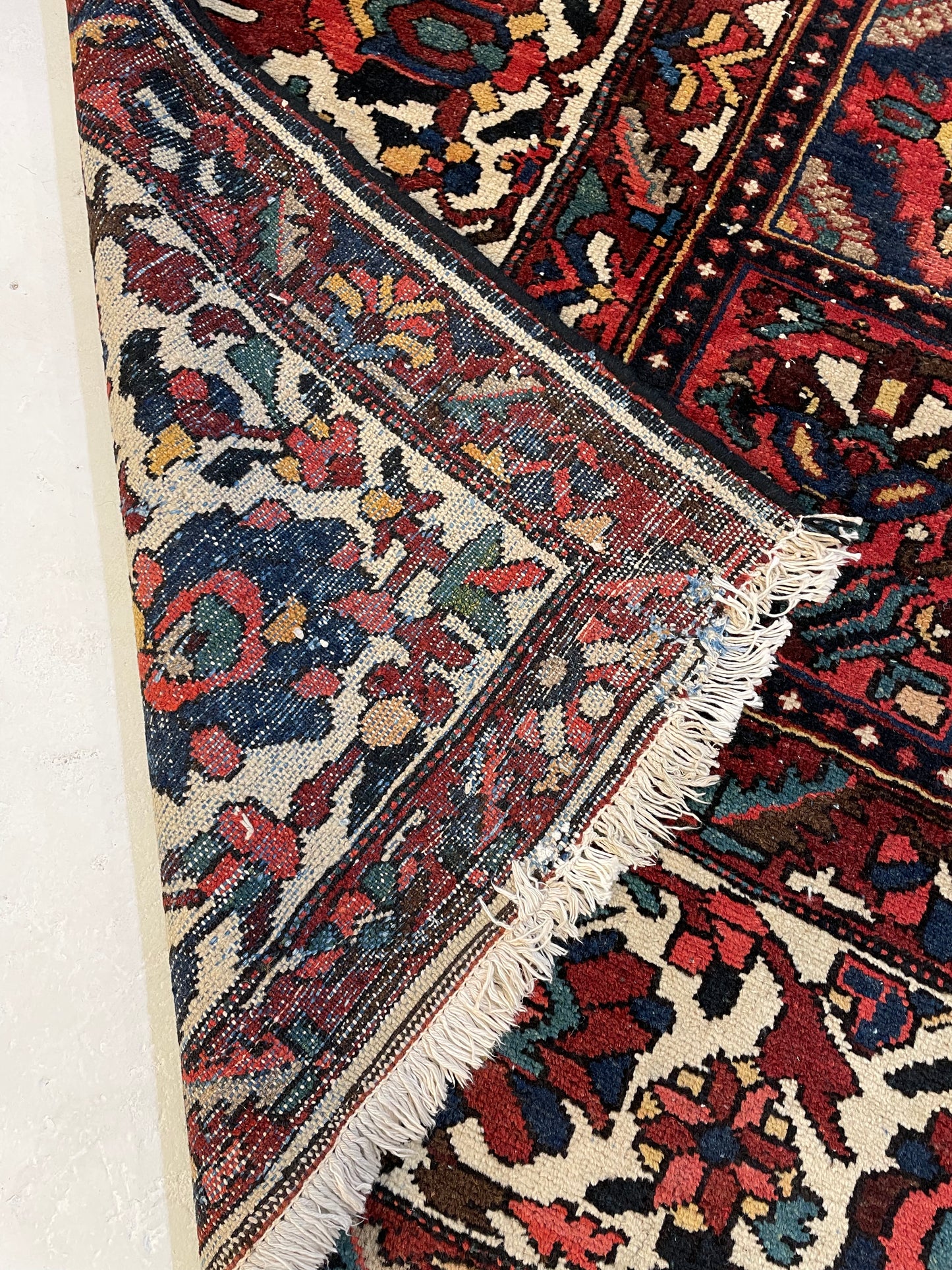 Hand-Knotted Wool Area Rug Bakhtiari 10'10" x 12'10"