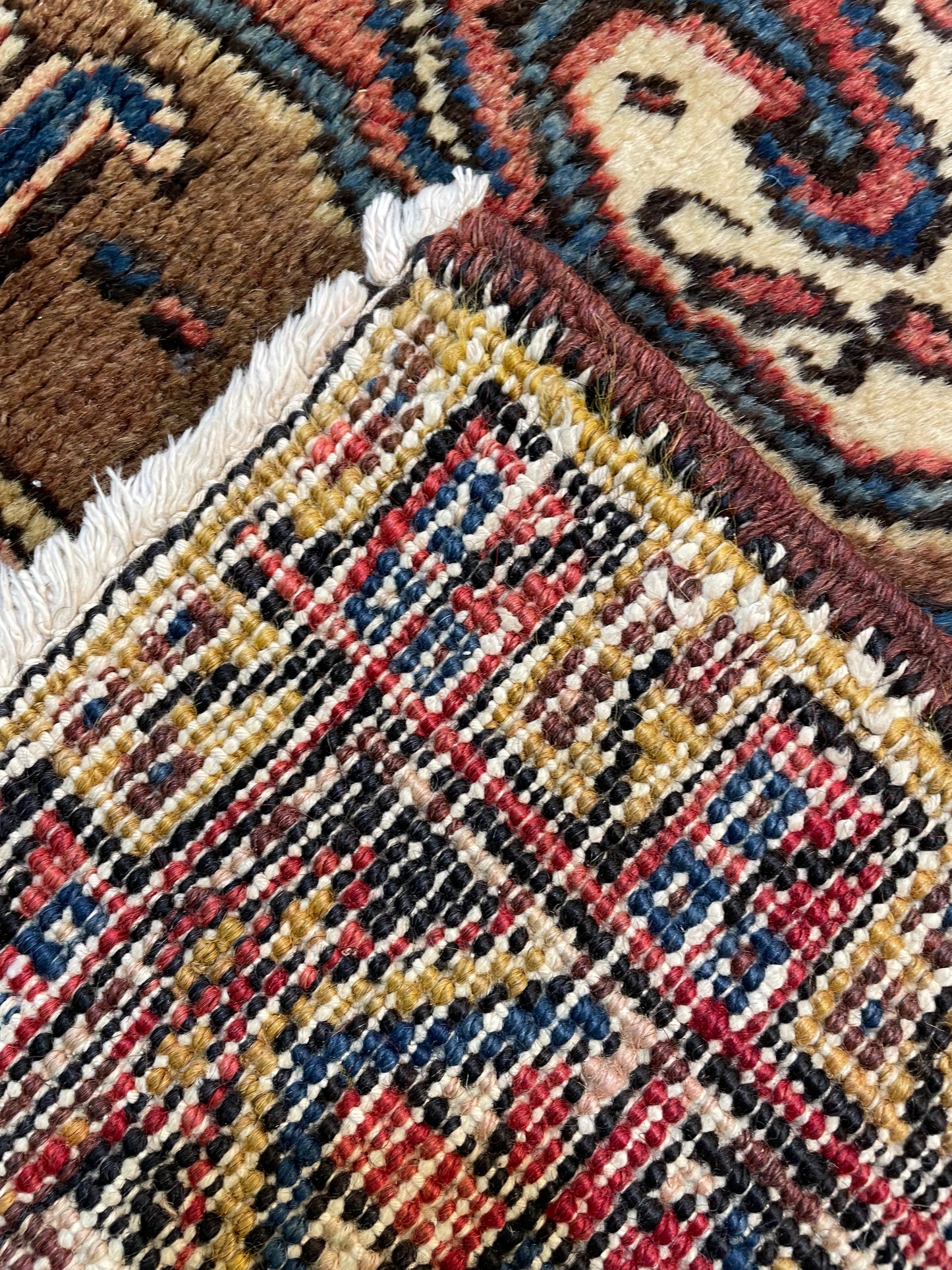 Hand-Knotted Wool Area Rug Heriz 7'8" x 9'8"