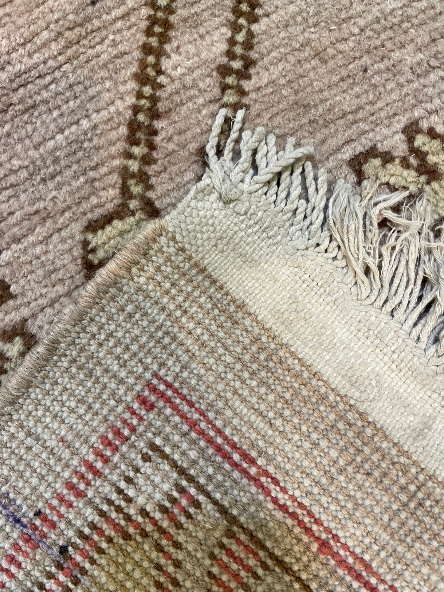 Antique Hand-Knotted Wool Area Rug Khotan Samarkand Collectible 6'4" x 11'10"