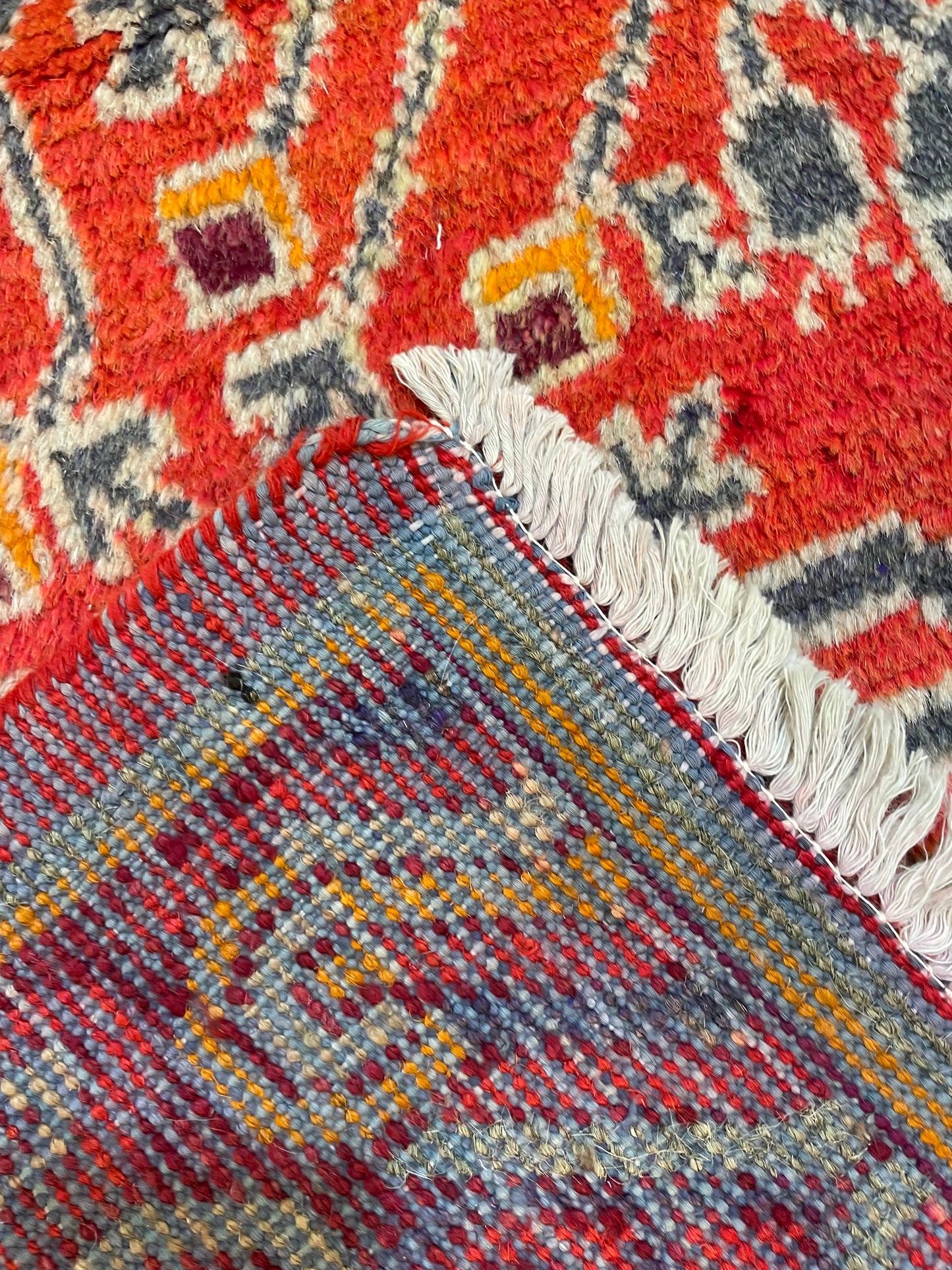 Antique Hand-Knotted Wool Area Rug Khotan Samarkand Collectible 5'5" x 10'5"