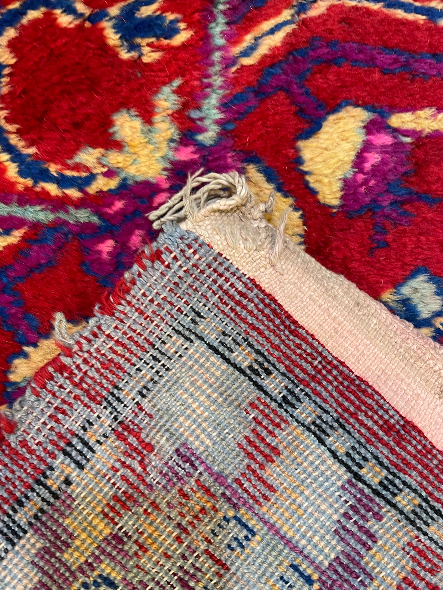 Antique Hand-Knotted Wool Area Rug Khotan Samarkand 6' x 11'