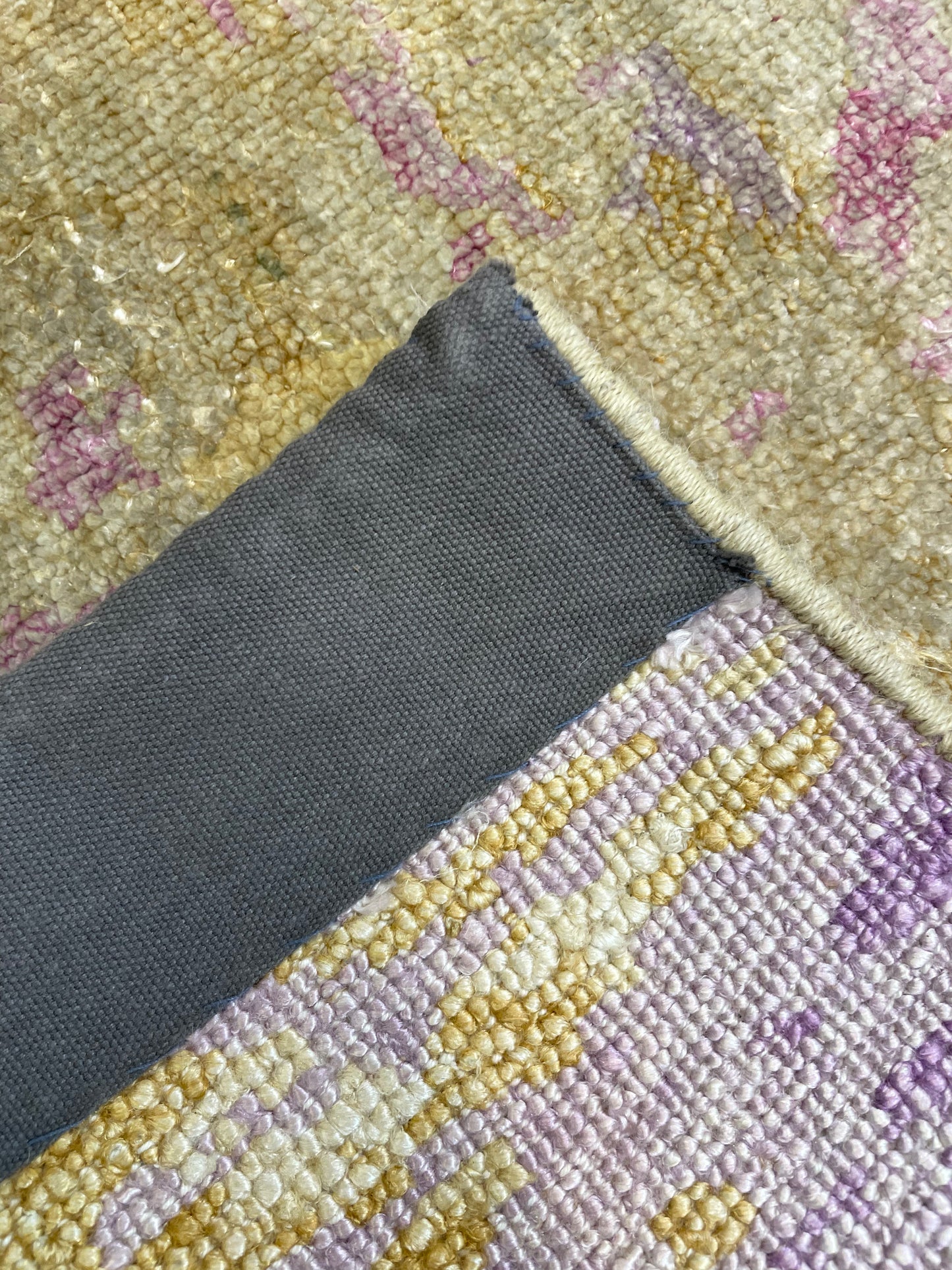 Hand-Knotted Wool Runner Turkish Oushak 2'7" x 12'3"