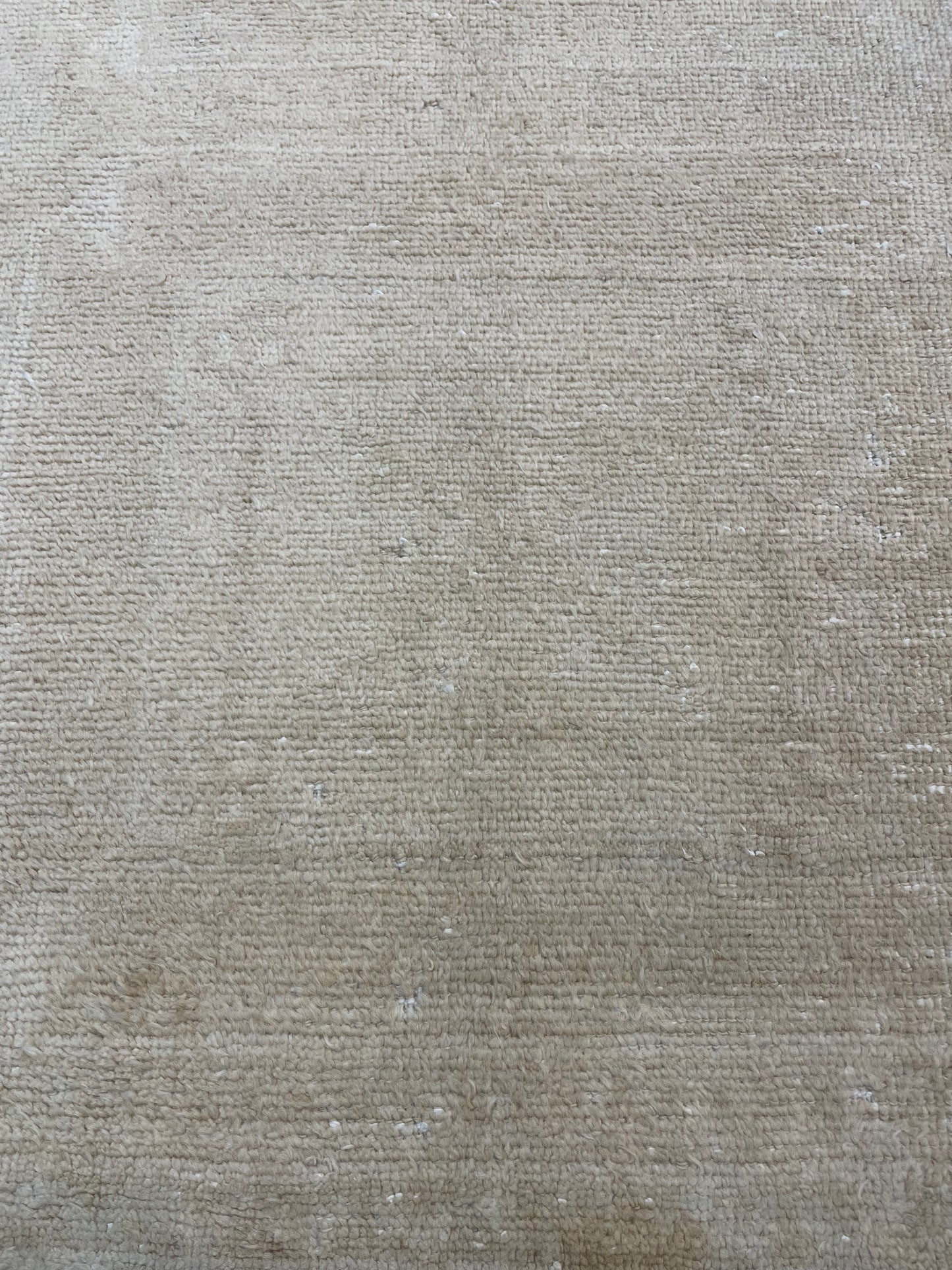 Hand-Knotted Wool Runner Turkish Oushak 3'7" x 10'1"
