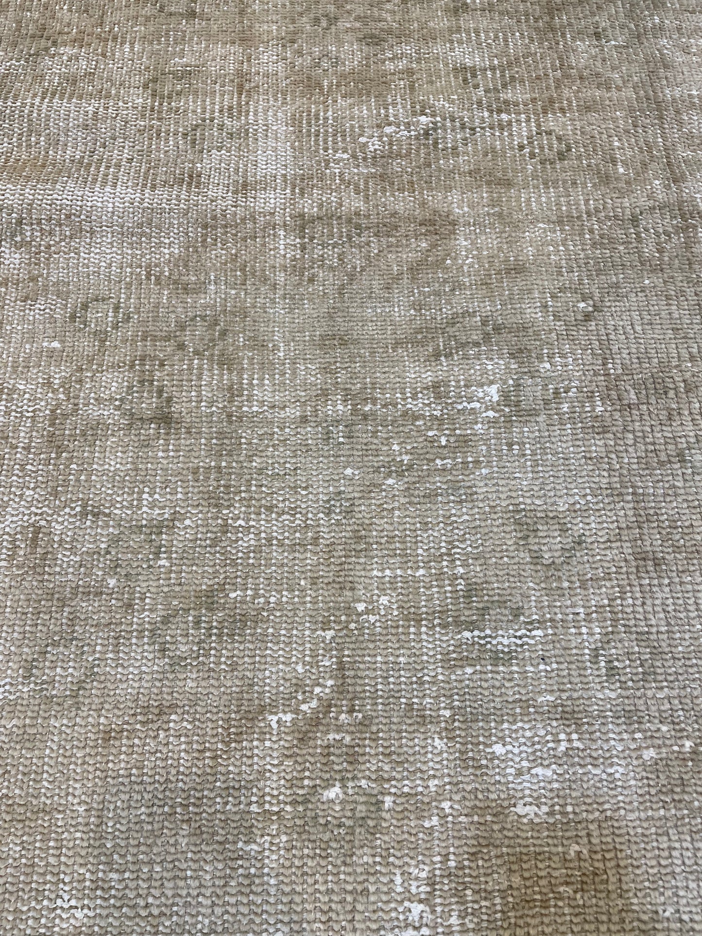 Hand-Knotted Wool Runner Turkish Oushak 2'9" x 10'5"