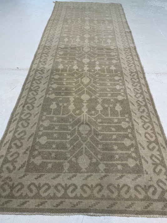 Hand-Knotted Wool Runner Pakistan Khotan 2'11" x 8'4"