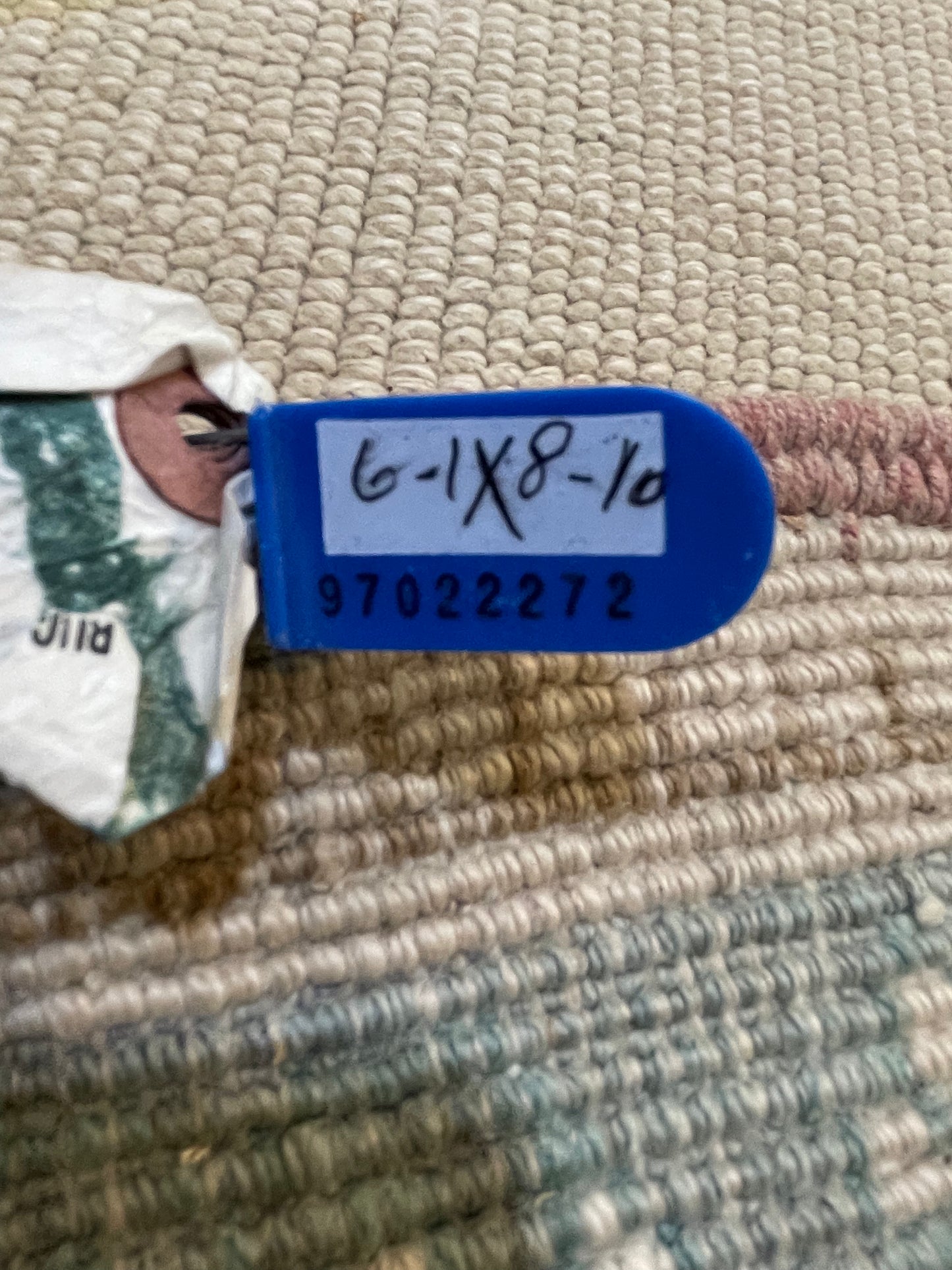 Hand-Knotted Wool Area Rug Turkish Oushak 6'1" x 8'10"