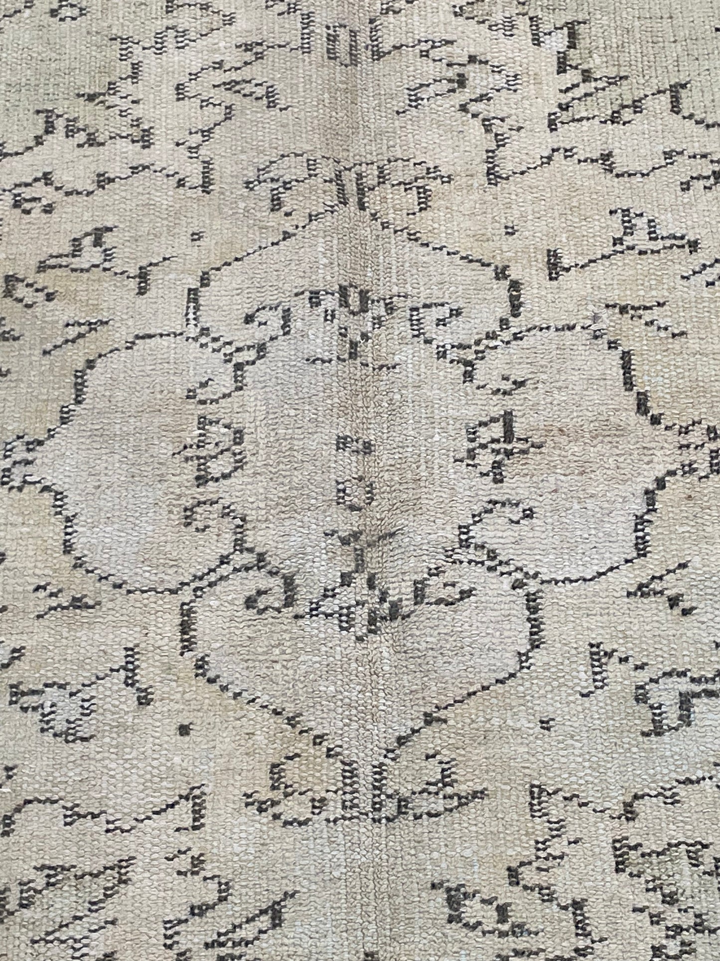 Hand-Knotted Wool Area Rug Turkish Oushak 6'2" x 9'7"