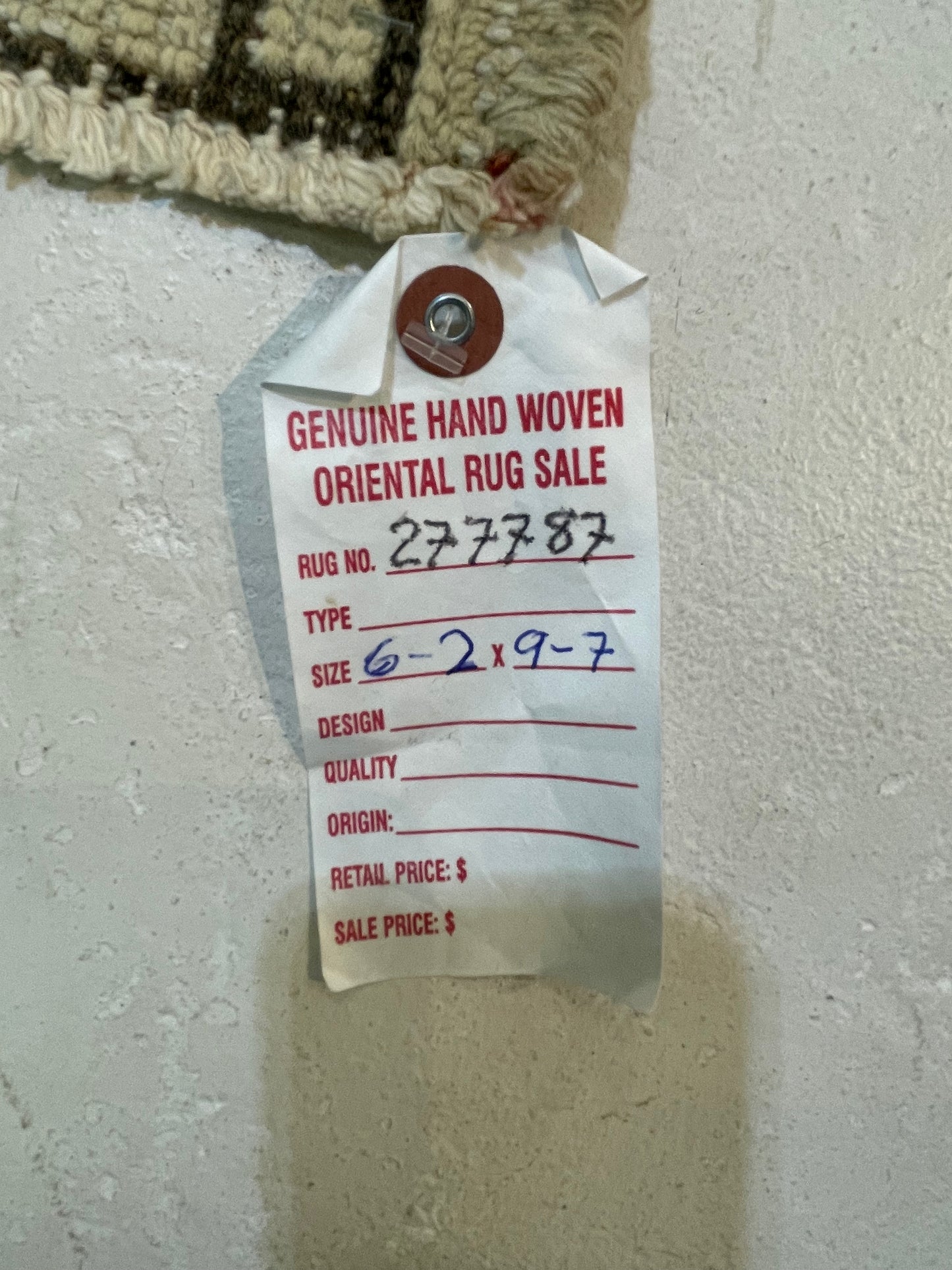 Hand-Knotted Wool Area Rug Turkish Oushak 6'2" x 9'7"