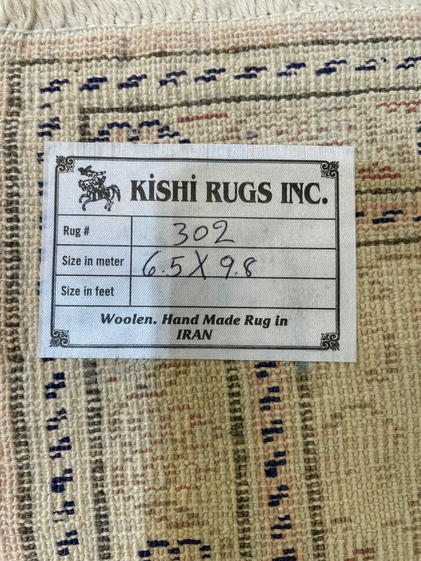 Hand-Knotted Wool Area Rug Turkish Oushak 6'5" x 9'8"