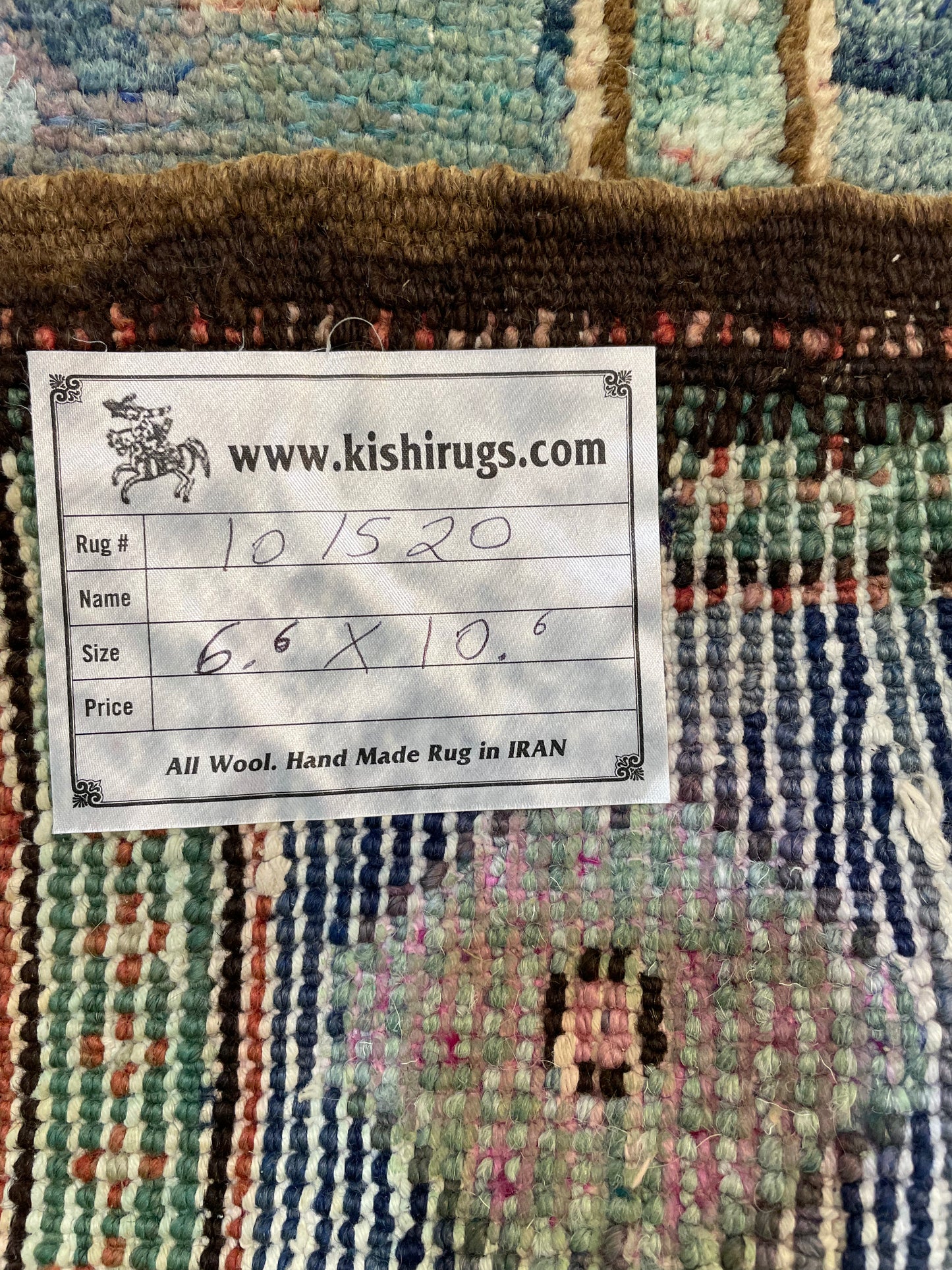 Hand-Knotted Wool Area Rug Turkish Oushak 6'6" x 10'6"