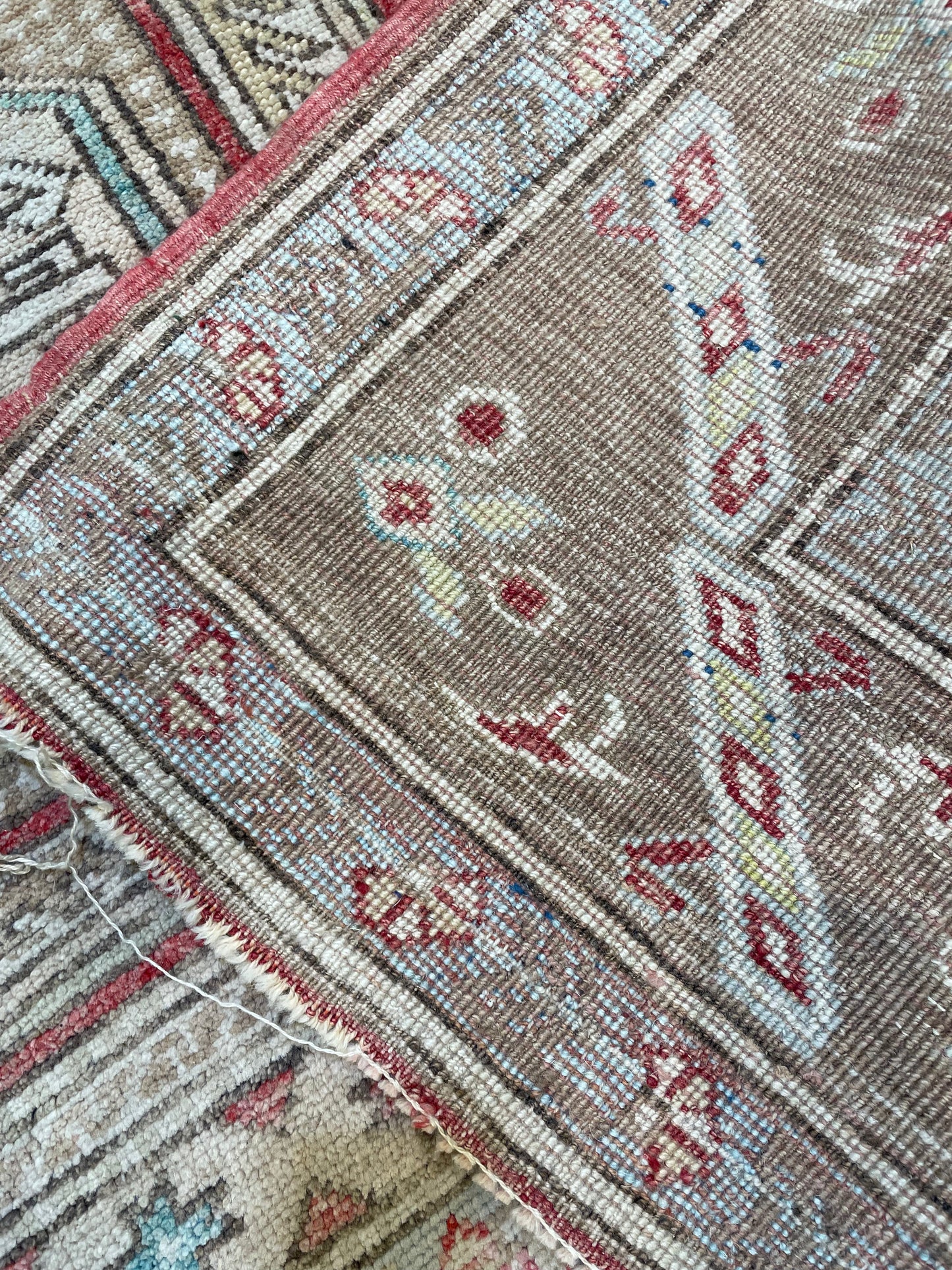 Hand-Knotted Wool Area Rug Turkish Oushak 5'4" x 9'2"