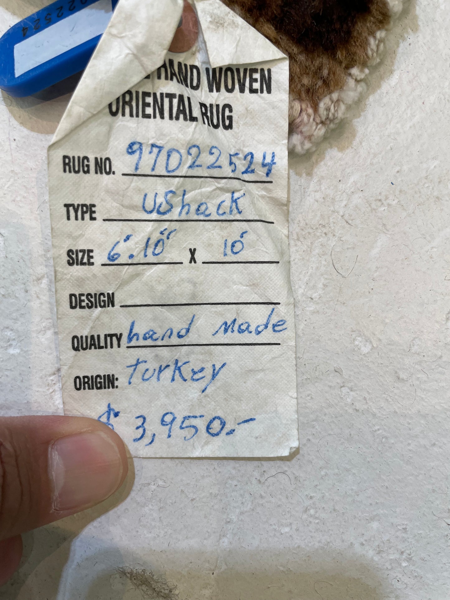 Hand-Knotted Wool Area Rug Turkish Oushak 6'10" x 10'