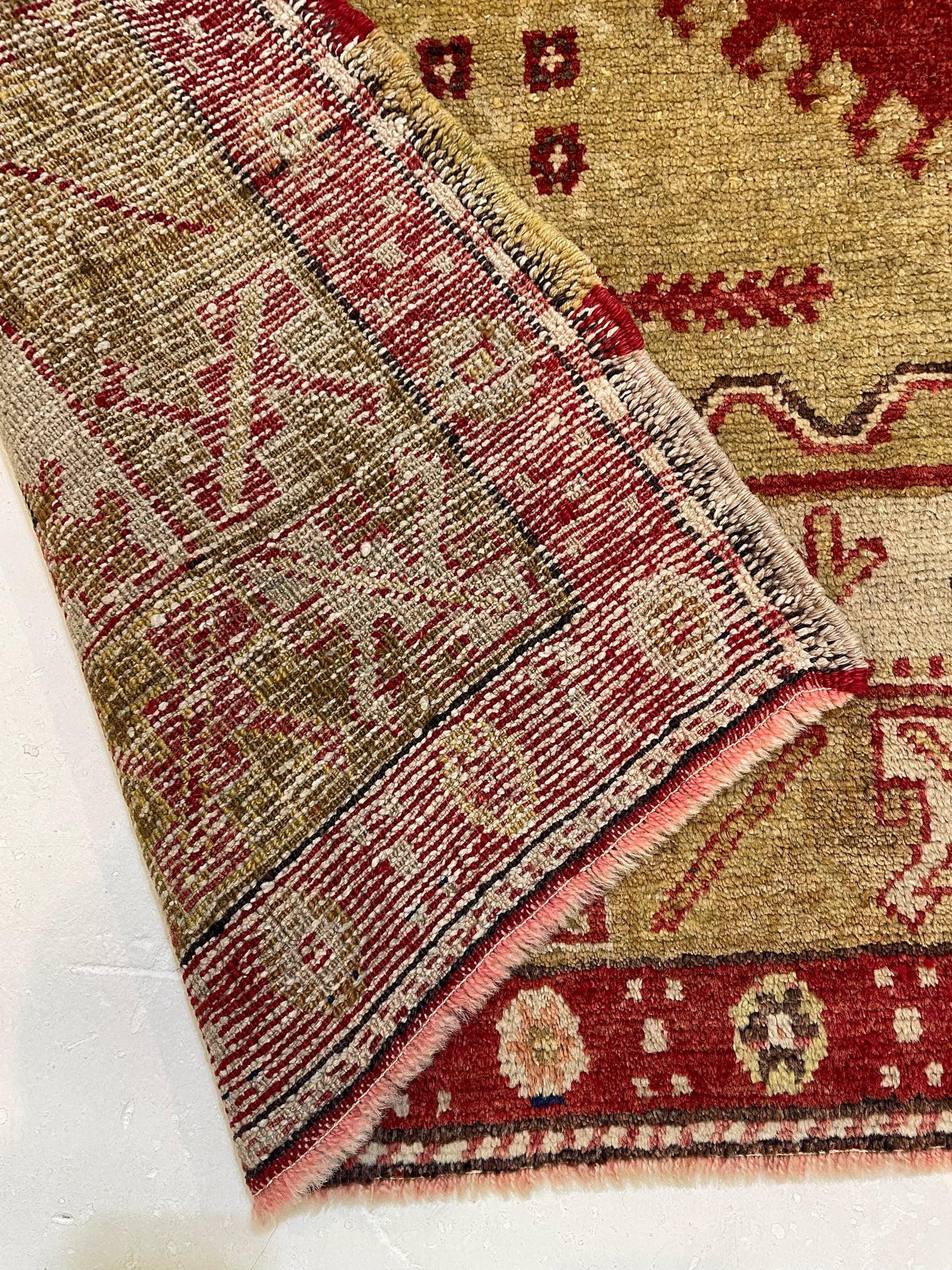 Hand-Knotted Wool Area Rug Turkish Oushak 6'2" x 9'4"