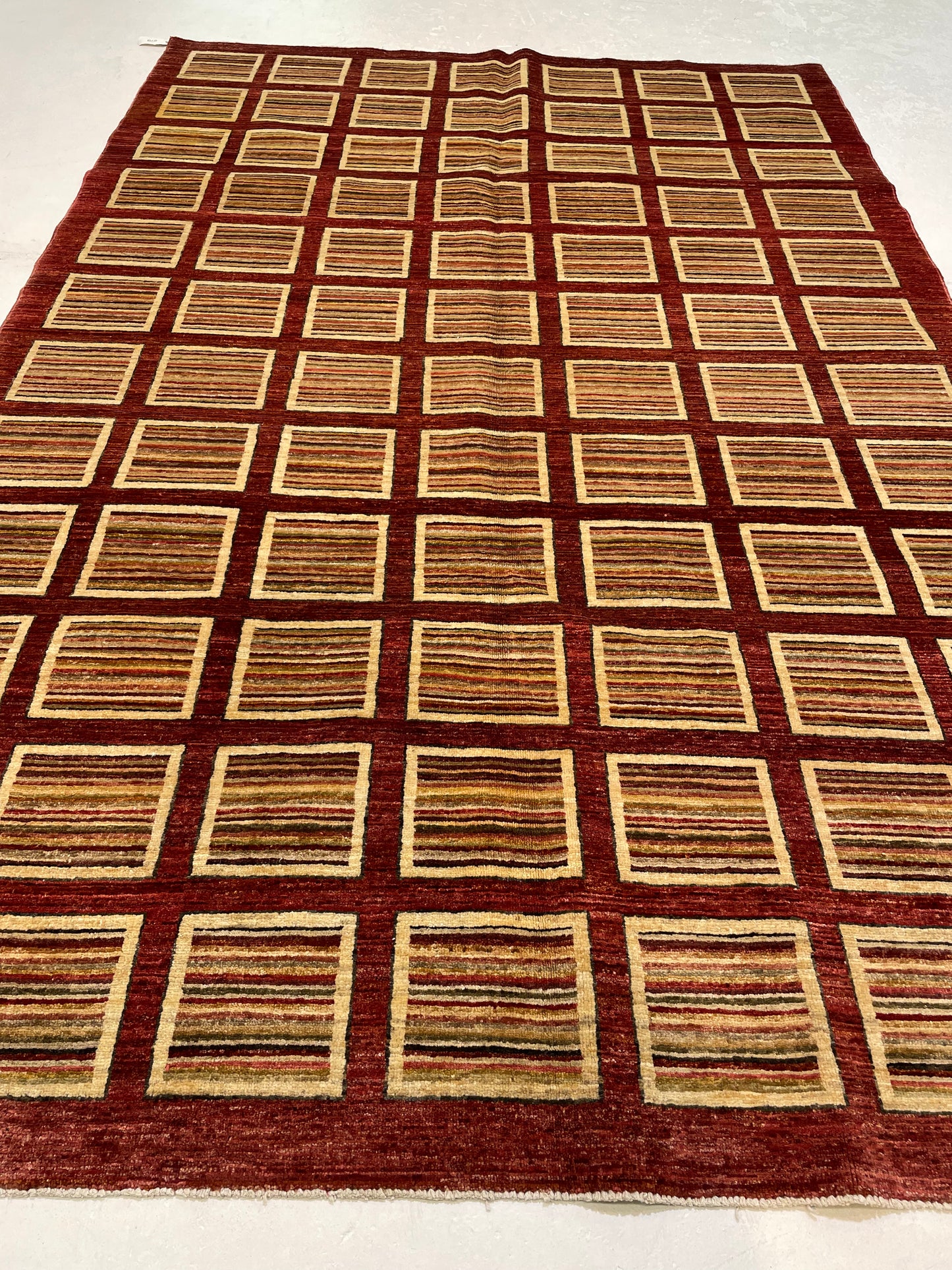 Hand-Knotted Wool Area Rug Turkish Oushak 5'10" x 8'8"