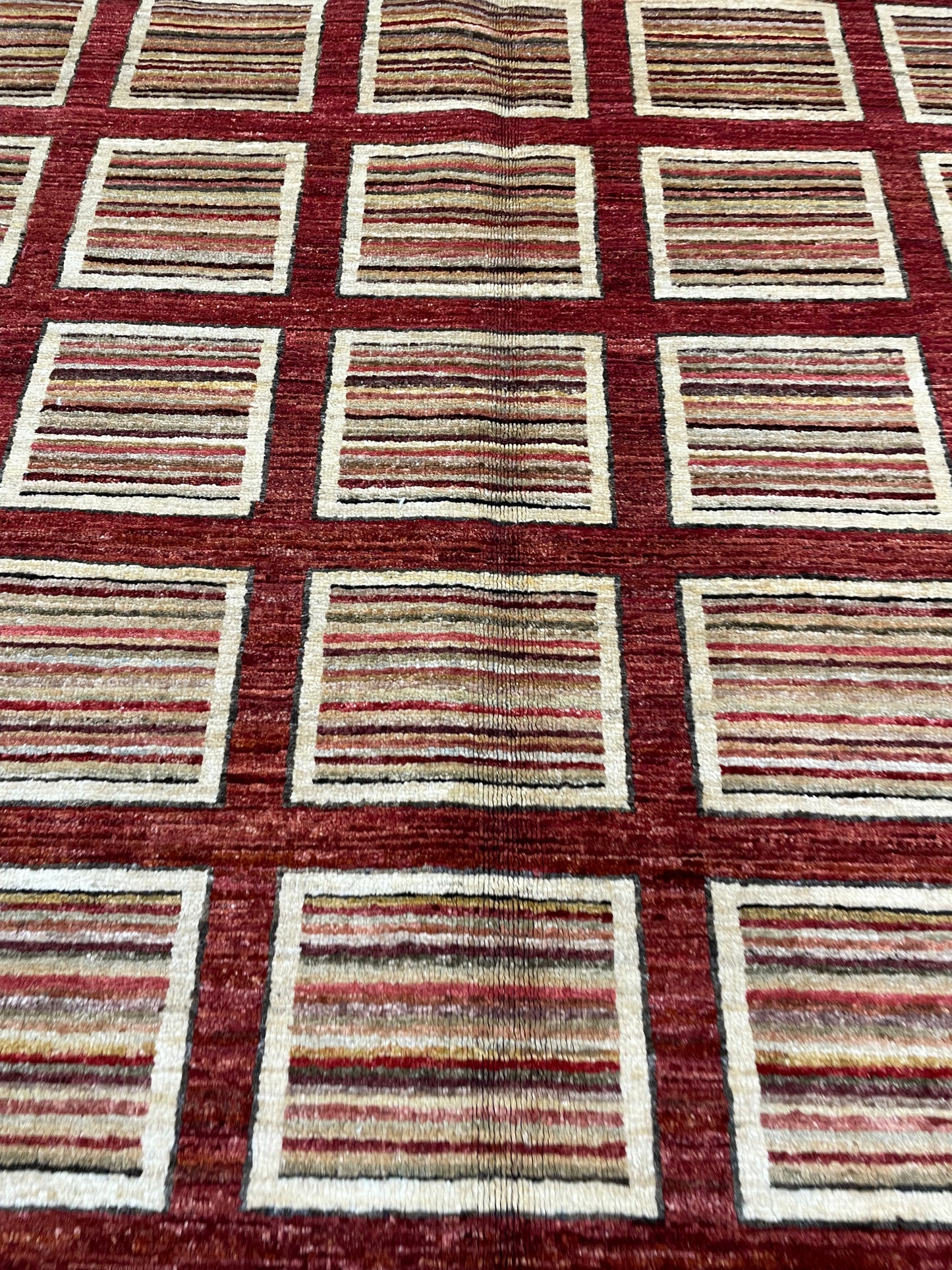 Hand-Knotted Wool Area Rug Turkish Oushak 5'10" x 8'8"