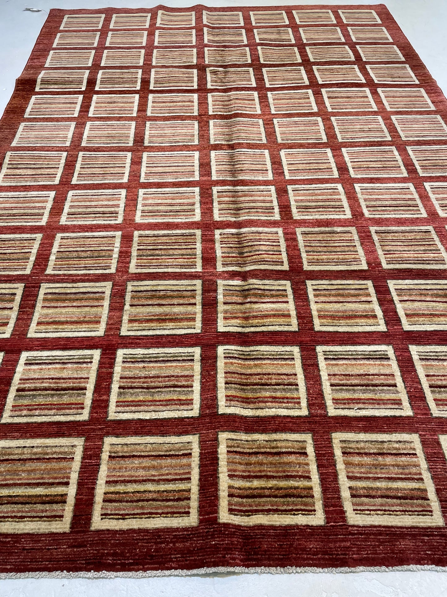 Hand-Knotted Wool Area Rug Turkish Oushak 5'10" x 8'8"