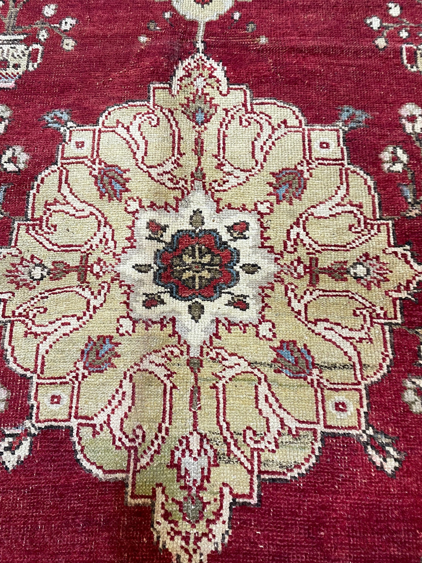 Hand-Knotted Wool Area Rug Turkish Oushak 5'10" x 10'