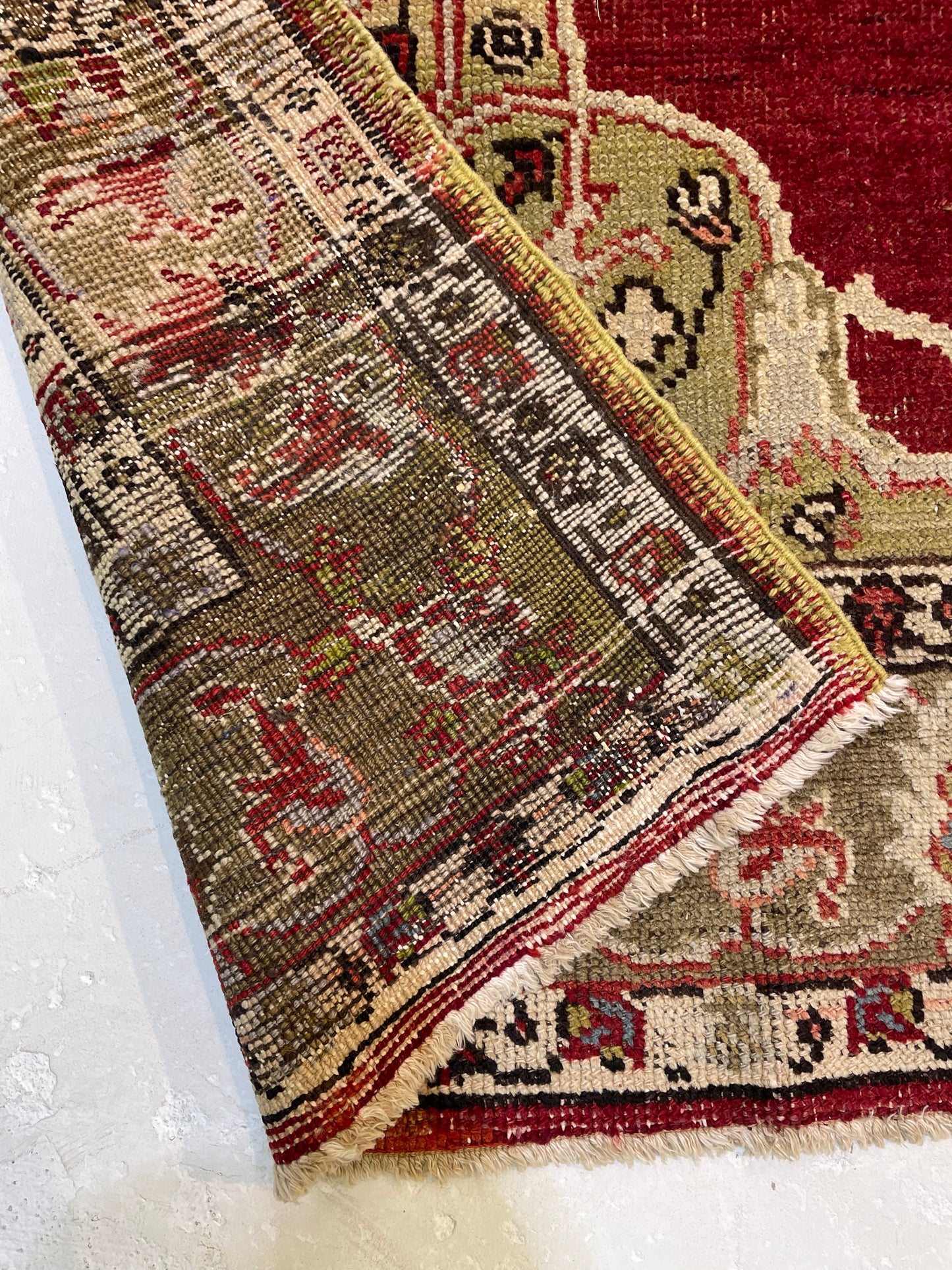 Hand-Knotted Wool Area Rug Turkish Oushak 5'10" x 10'