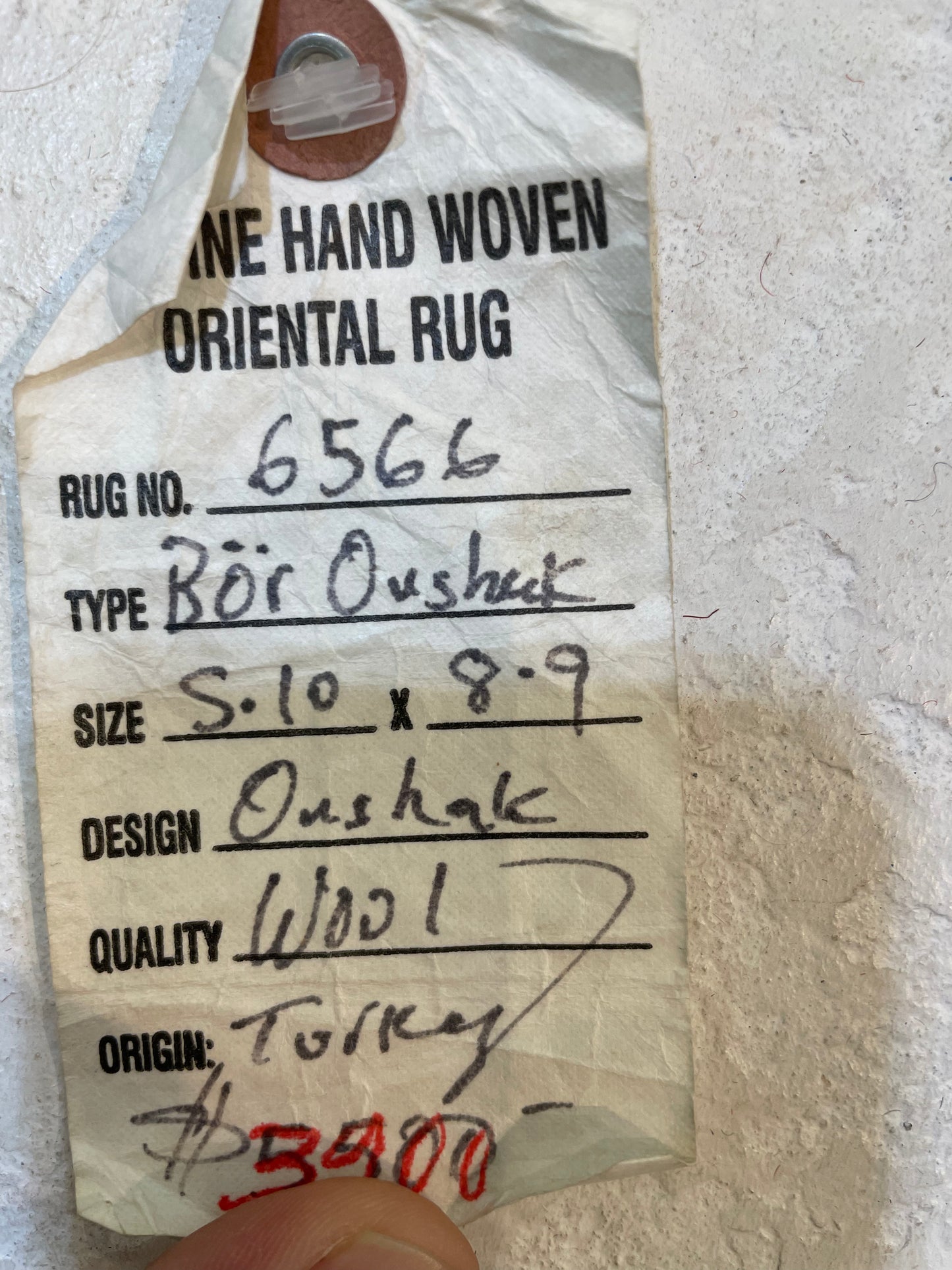 Hand-Knotted Wool Area Rug Turkish Oushak 5'10" x 8'9"
