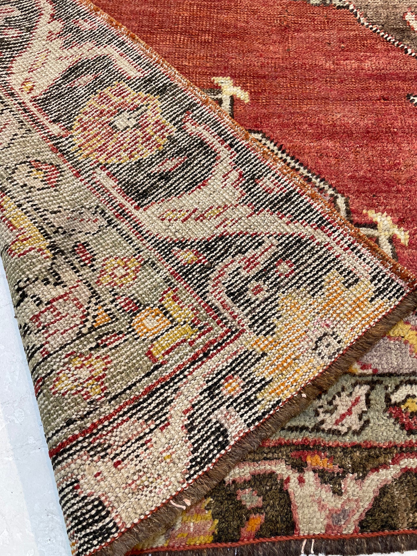Hand-Knotted Wool Area Rug Turkish Oushak 5'10" x 8'8"