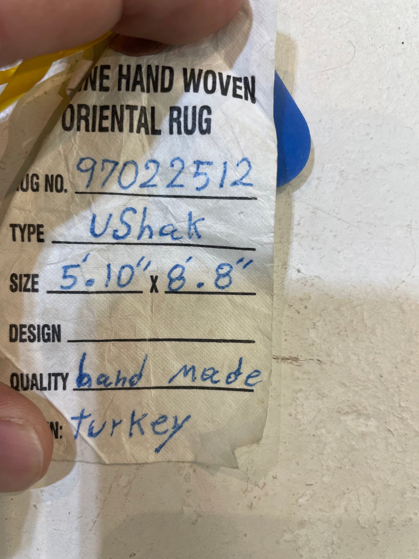 Hand-Knotted Wool Area Rug Turkish Oushak 5'10" x 8'8"