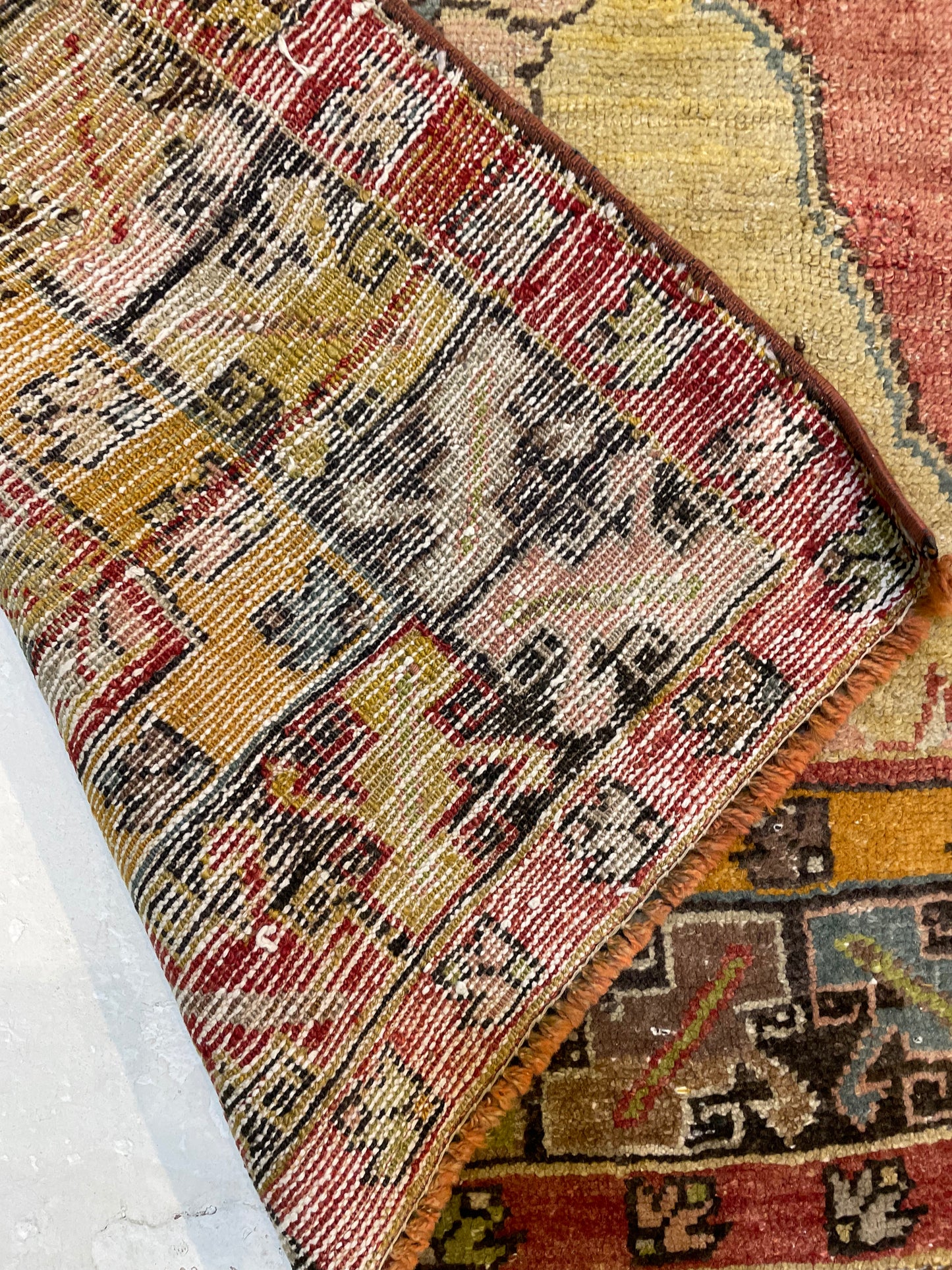 Hand-Knotted Wool Area Rug Turkish Oushak 6' x 9'11"