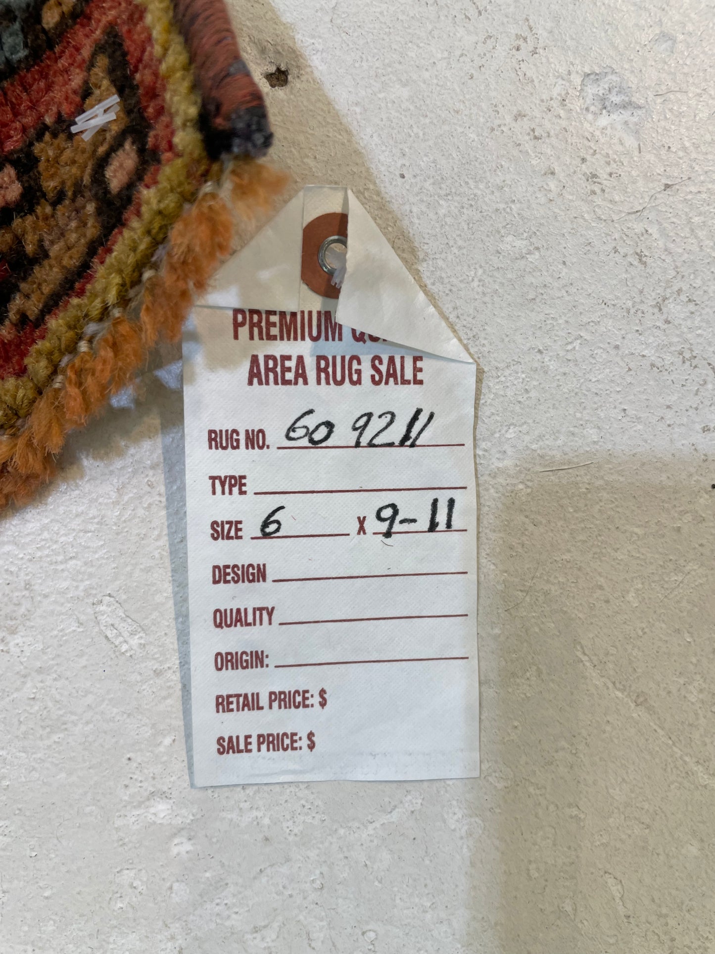 Hand-Knotted Wool Area Rug Turkish Oushak 6' x 9'11"