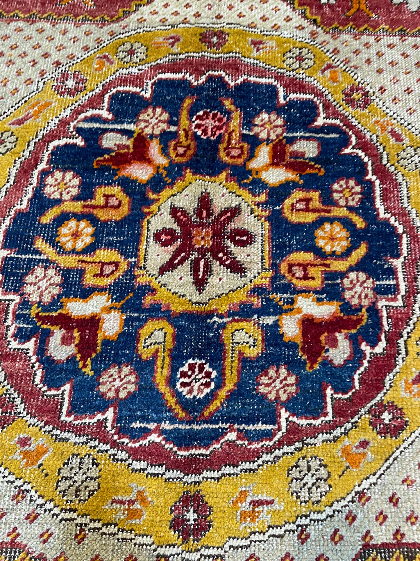 Hand-Knotted Wool Area Rug Turkish Oushak 5'10" x 9'6"