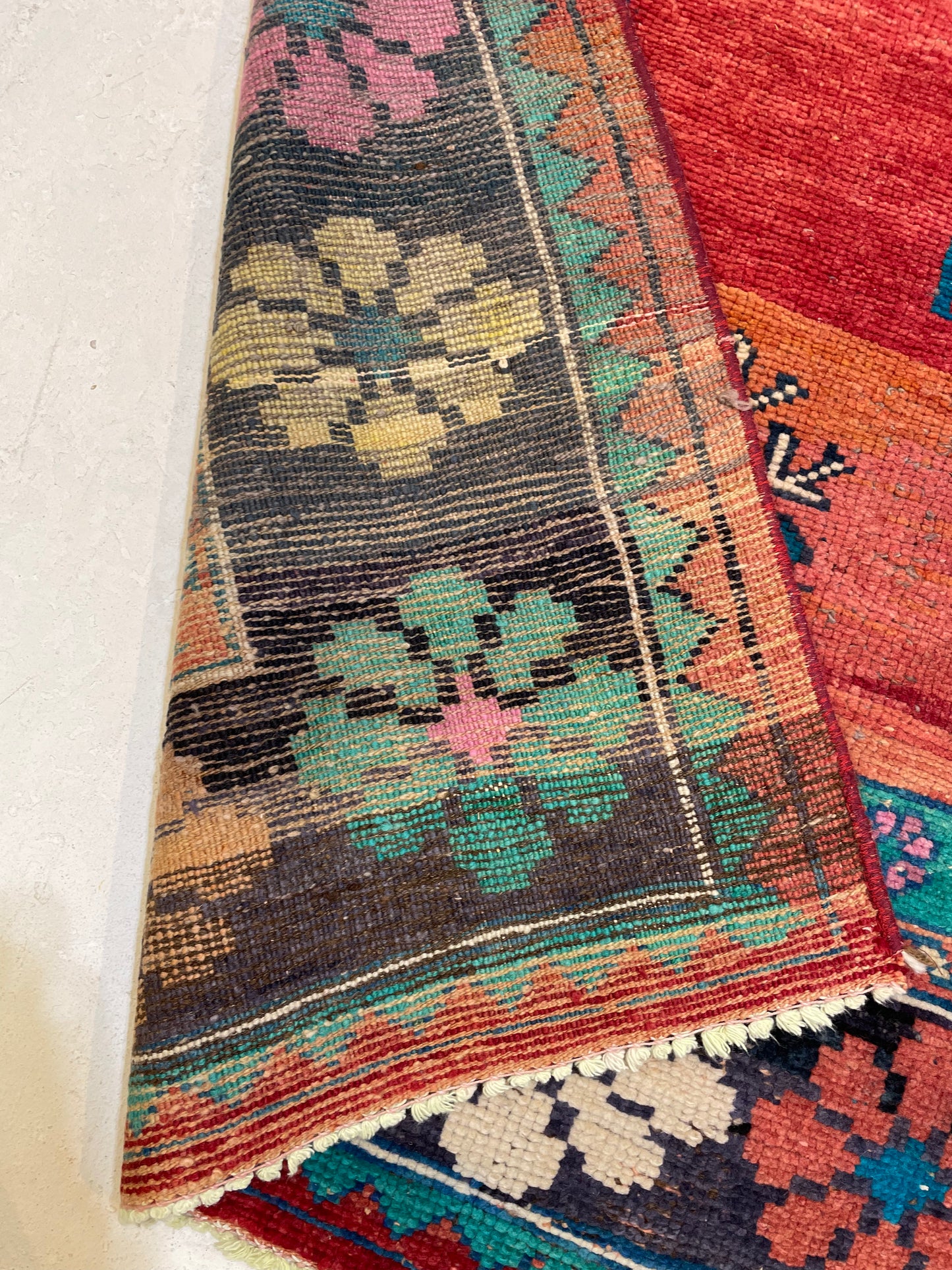 Hand-Knotted Wool Area Rug Turkish Oushak 5'10" x 9'6"