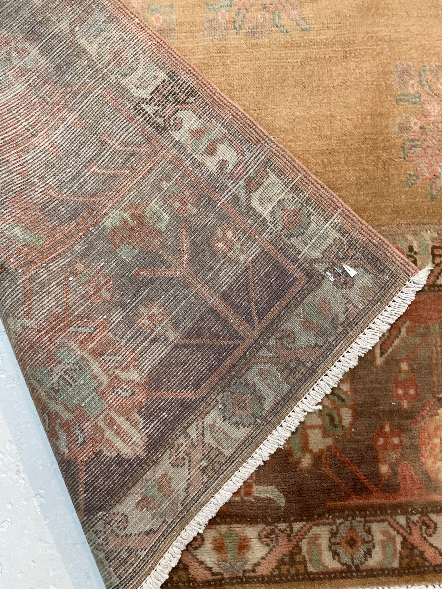 Hand-Knotted Wool Area Rug Turkish Oushak 6'7" x 10'4"