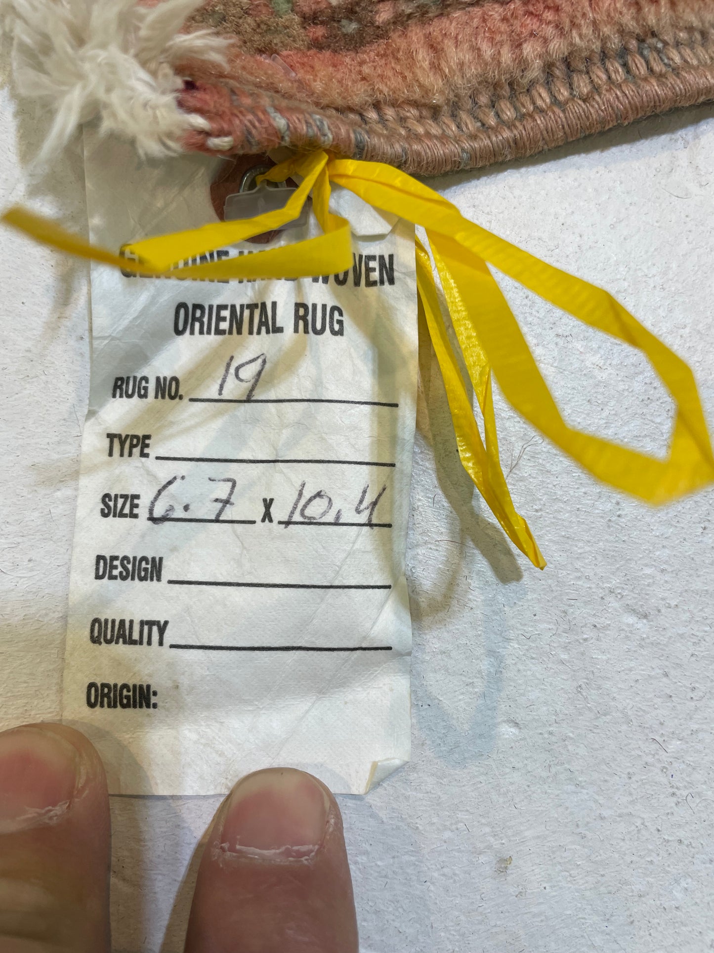 Hand-Knotted Wool Area Rug Turkish Oushak 6'7" x 10'4"