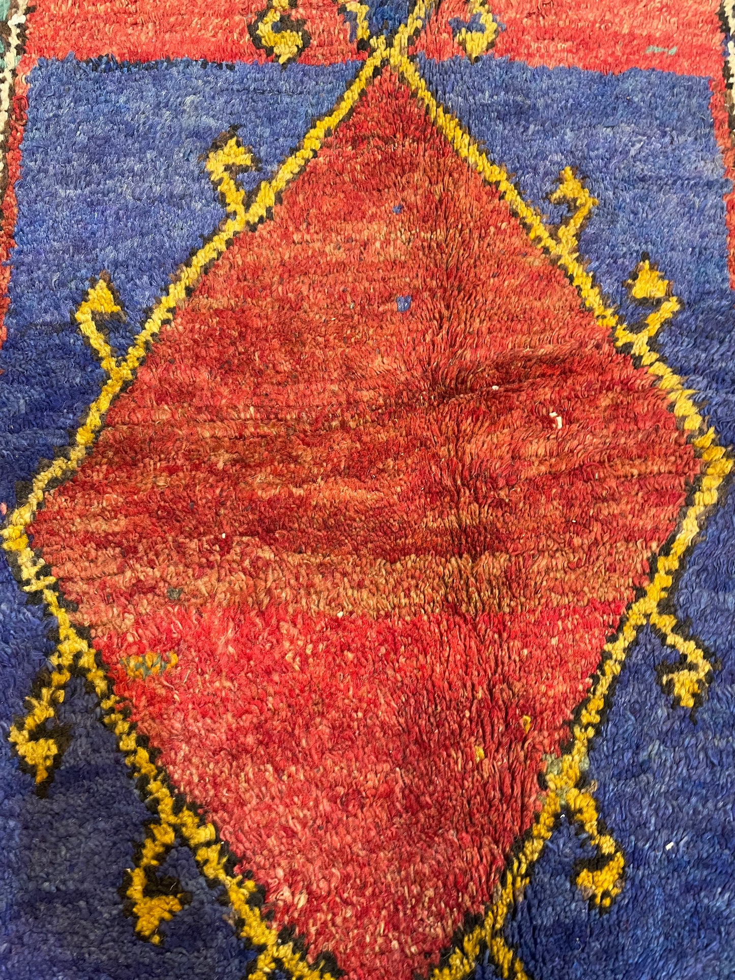 Hand-Knotted Wool Runner Turkish Oushak 4'3" x 9'6"