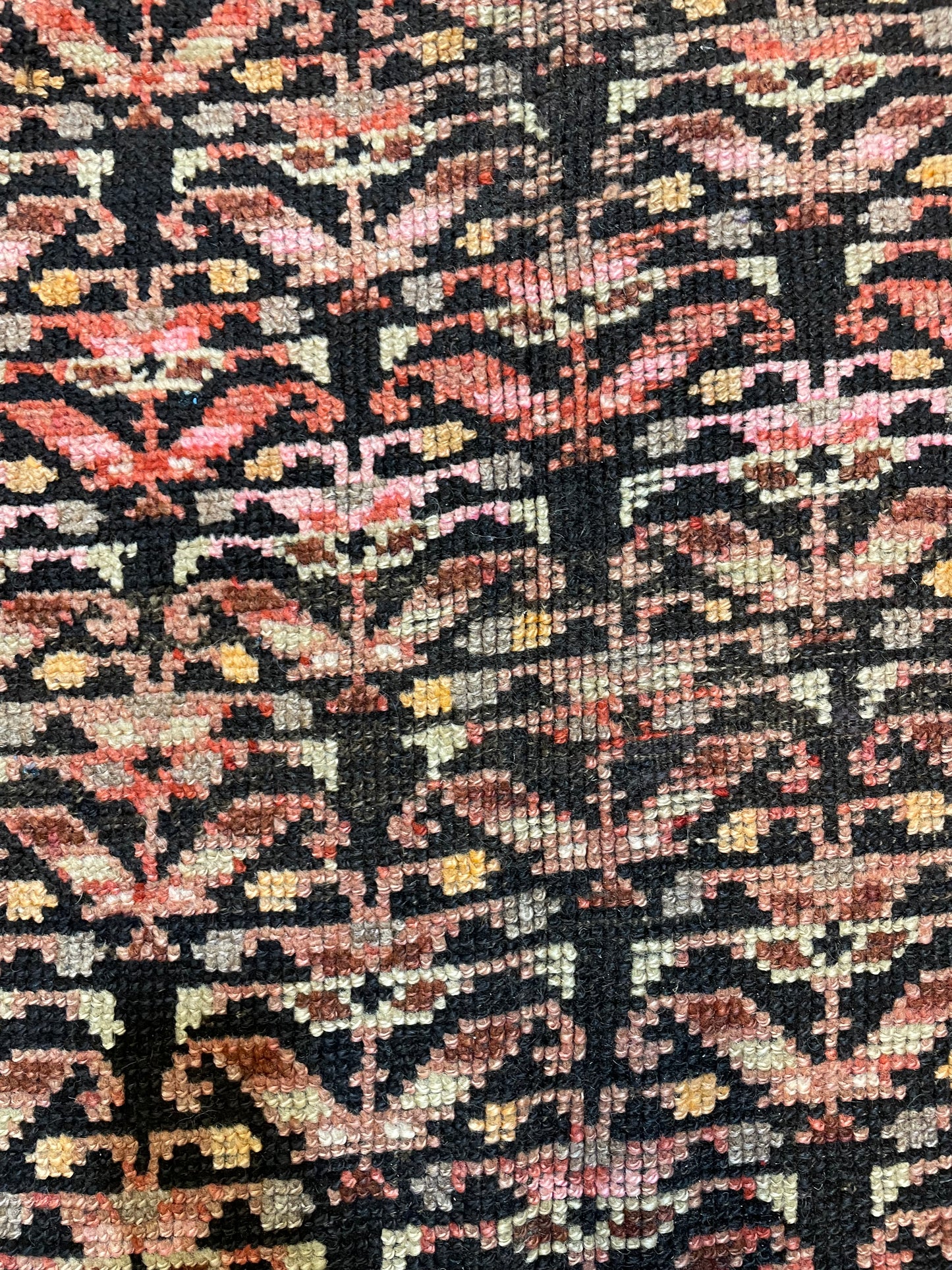 Hand-Knotted Wool Runner Turkish Oushak 4'4" x 11'2"