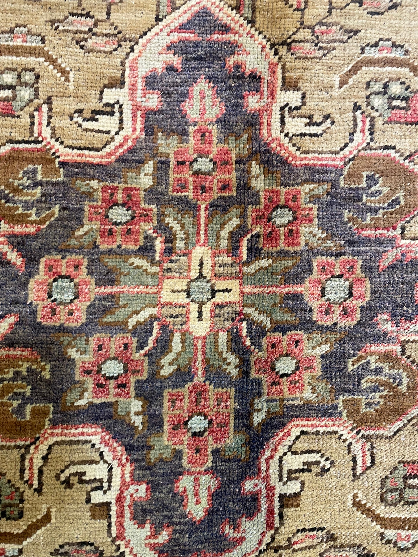 Hand-Knotted Wool Runner Turkish Oushak 5' x 10'10"