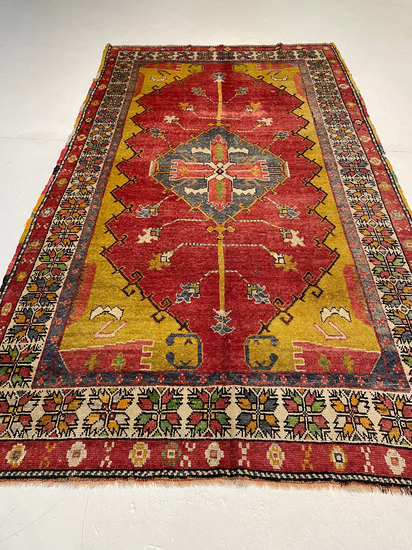 Hand-Knotted Wool Area Rug Turkish Oushak 5'8" x 9'10"
