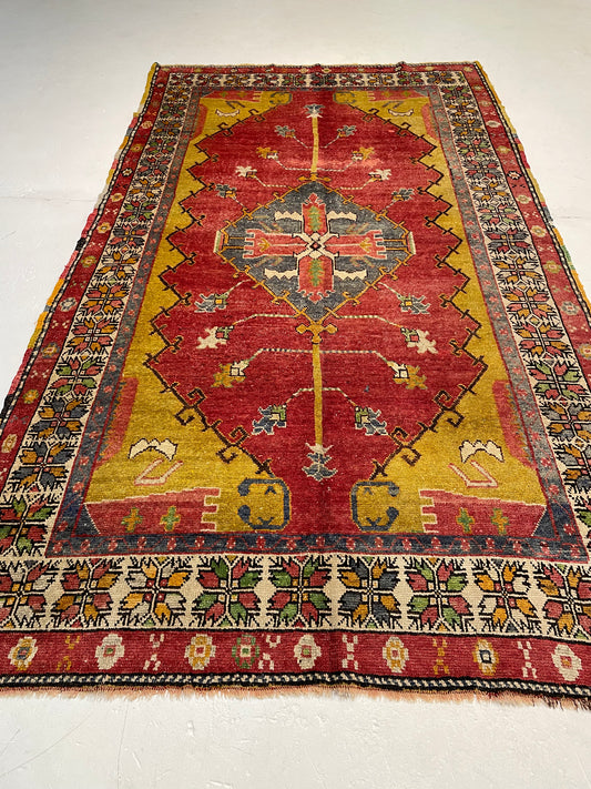 Hand-Knotted Wool Area Rug Turkish Oushak 5'8" x 9'10"