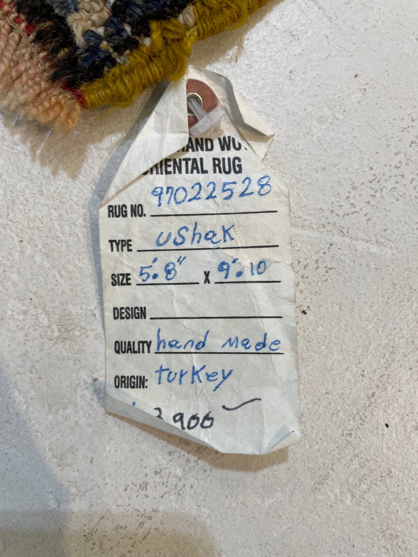 Hand-Knotted Wool Area Rug Turkish Oushak 5'8" x 9'10"