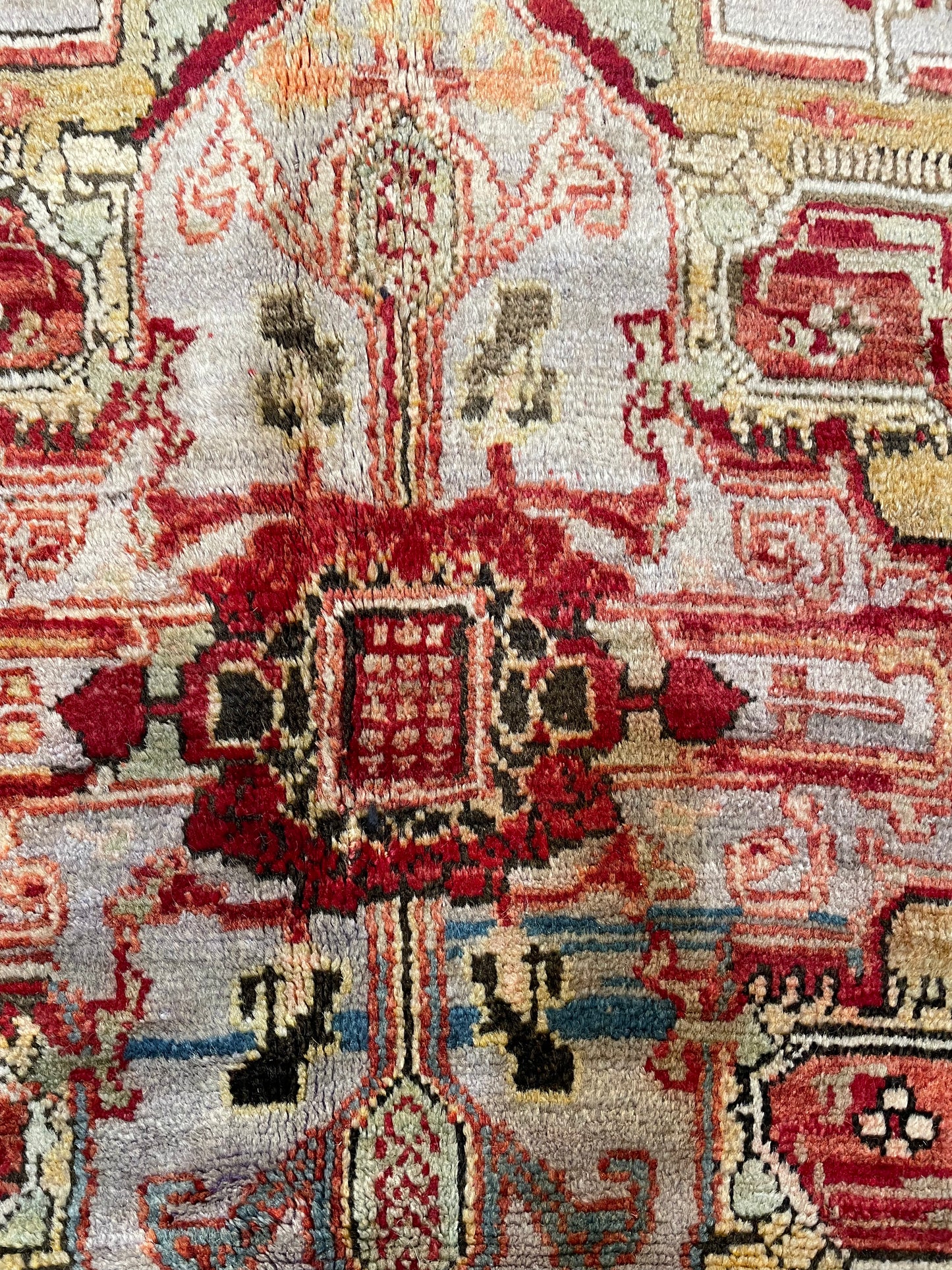 Hand-Knotted Wool Area Rug Turkish Oushak 4'10" x 7'10"