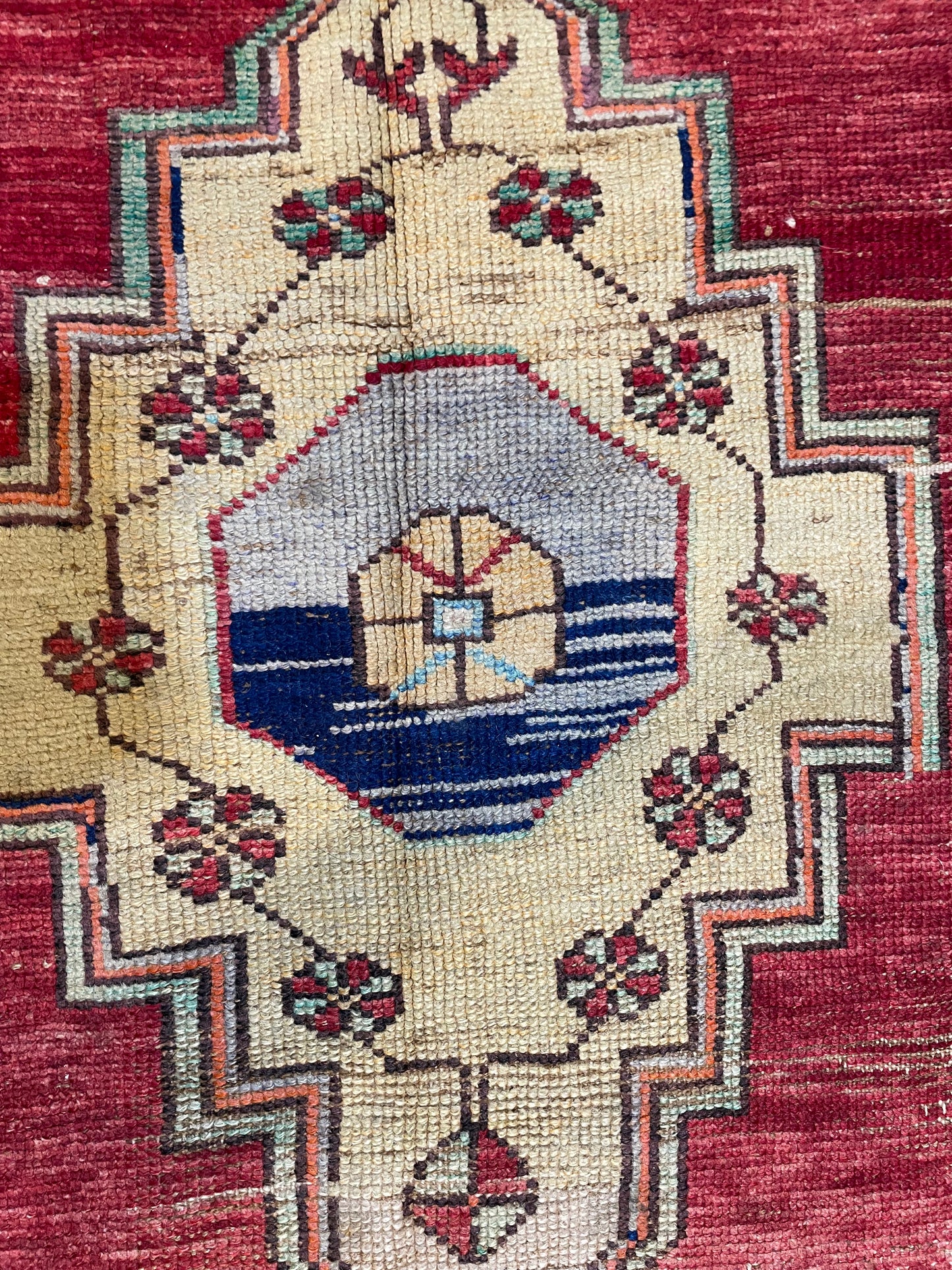 Hand-Knotted Wool Area Rug Turkish Oushak 4'4" x 8'8"