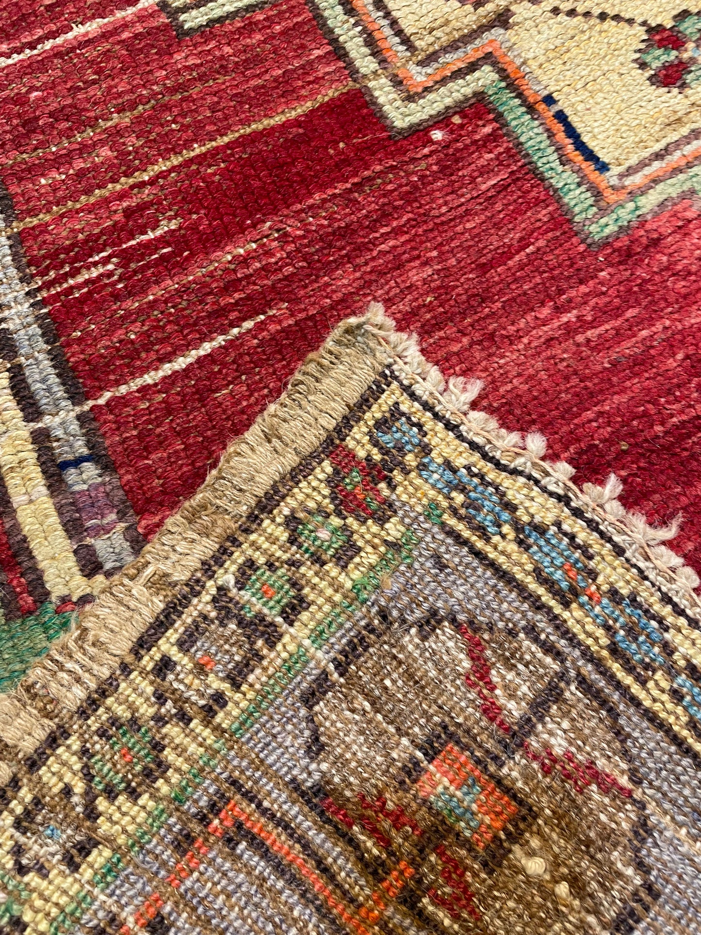 Hand-Knotted Wool Area Rug Turkish Oushak 4'4" x 8'8"