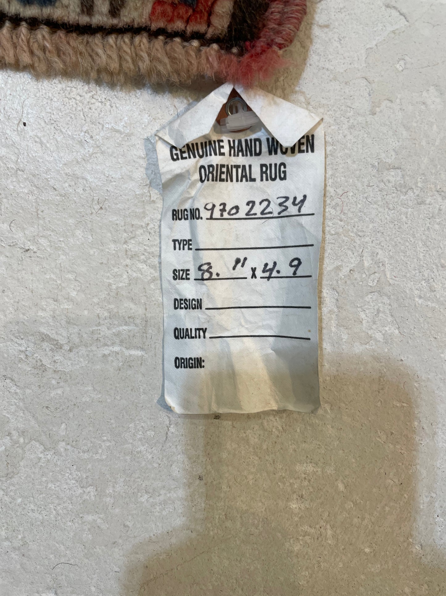 Hand-Knotted Wool Area Rug Turkish Oushak 4'9" x 8'11"