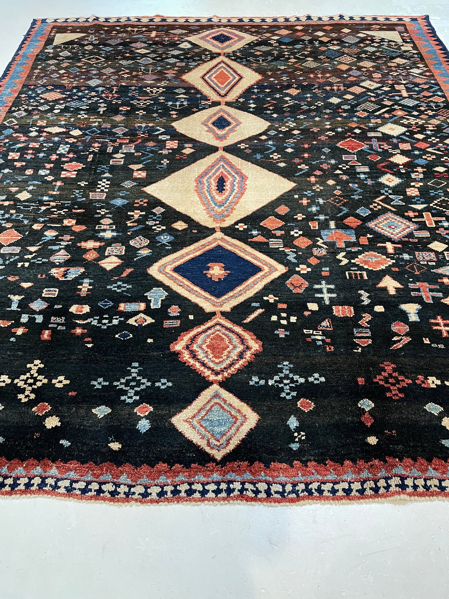Hand-Knotted Wool Area Rug Turkish Oushak 8'1" x 9'7"