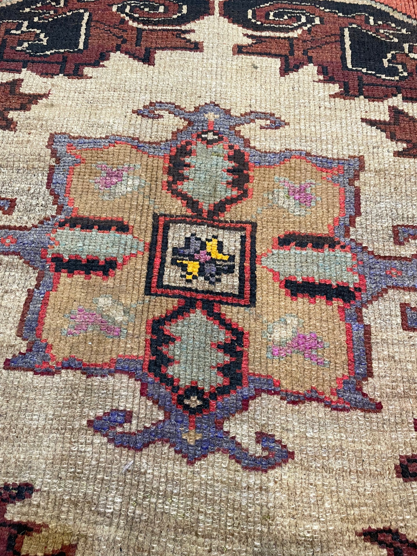 Hand-Knotted Wool Area Rug Turkish Oushak 7'2" x 9'10"