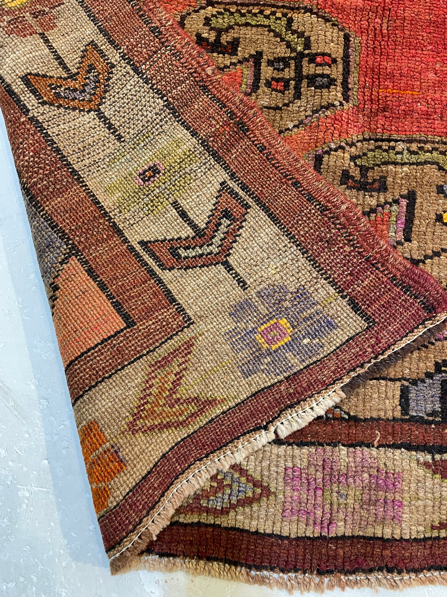 Hand-Knotted Wool Area Rug Turkish Oushak 7'2" x 9'10"