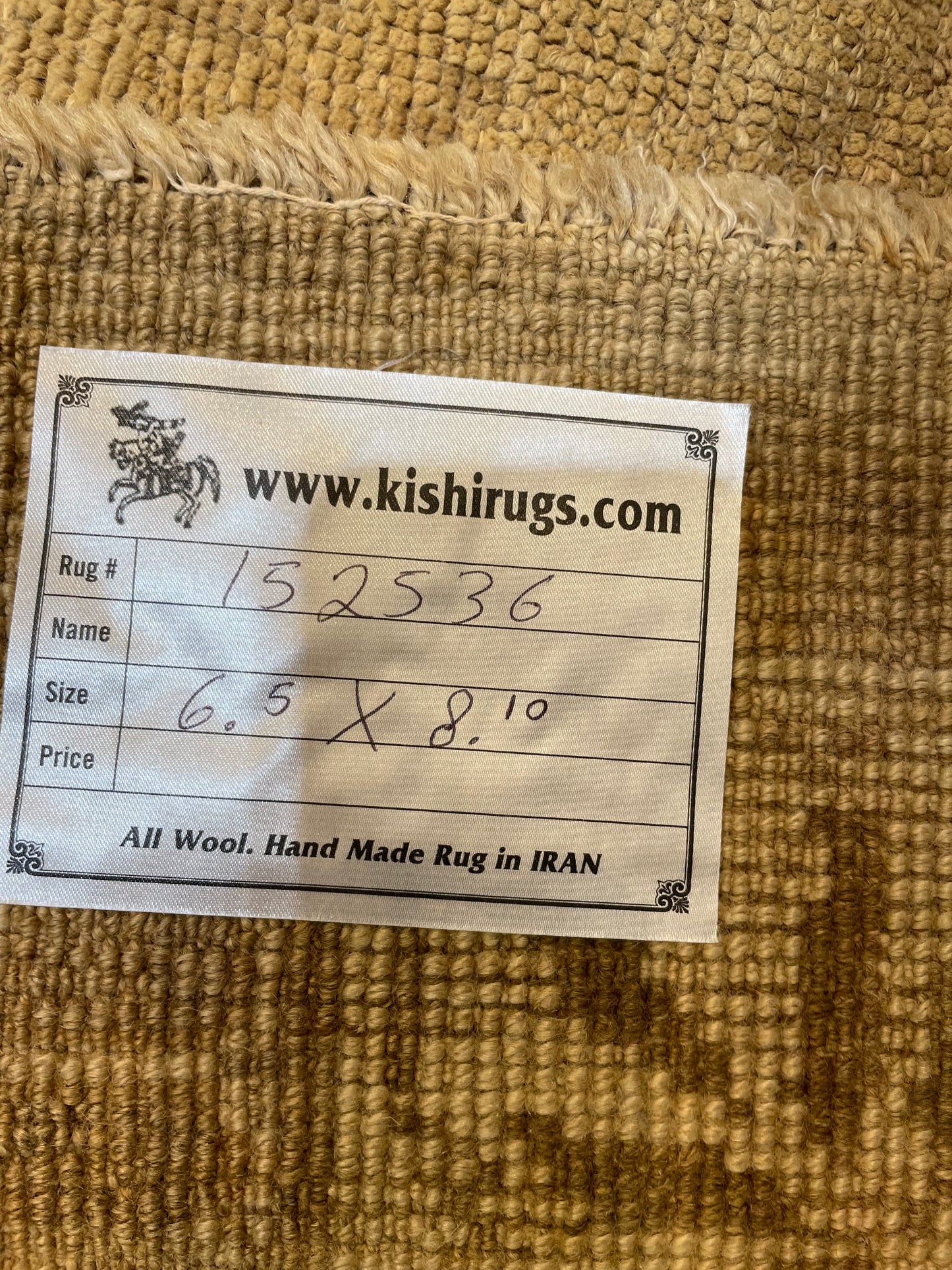 Hand-Knotted Wool Area Rug Turkish Oushak 6'5" x 8'10"